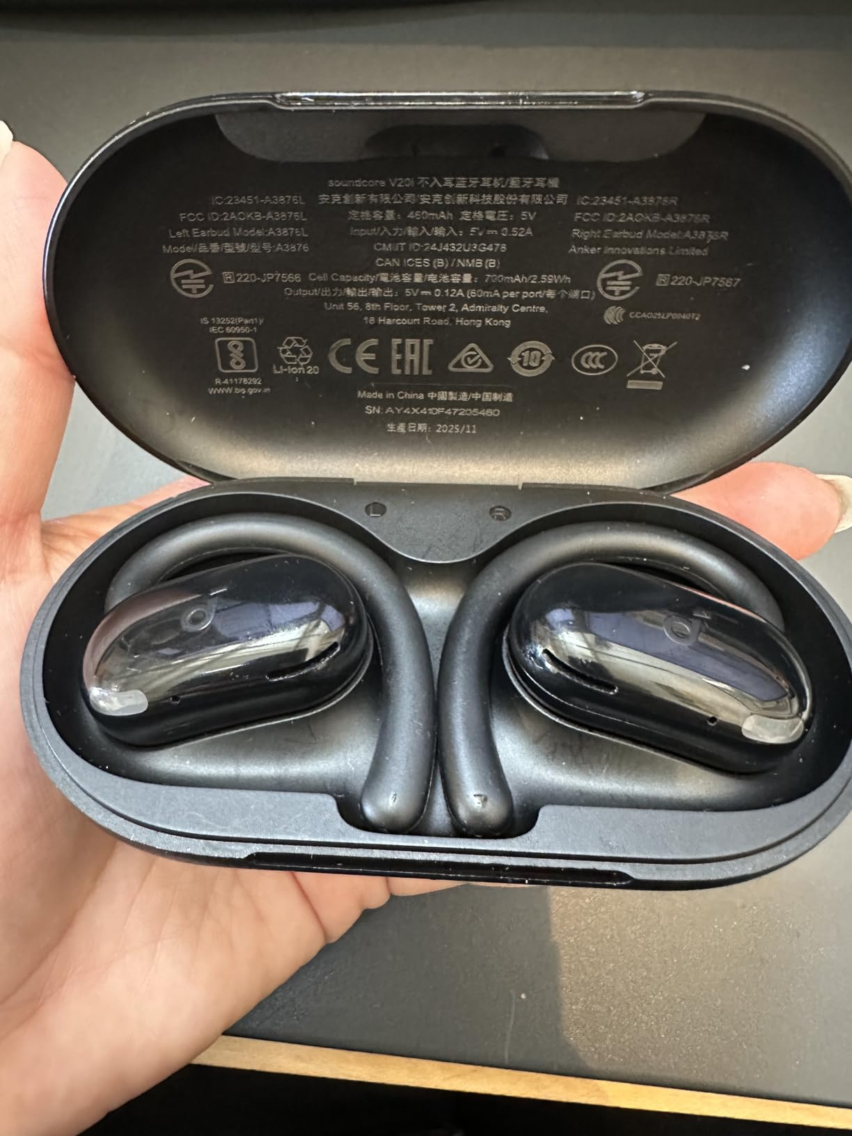Soundcore V20i by Anker Open Ear Earbuds, Open Ear Headphones True Wireless customer photo 1