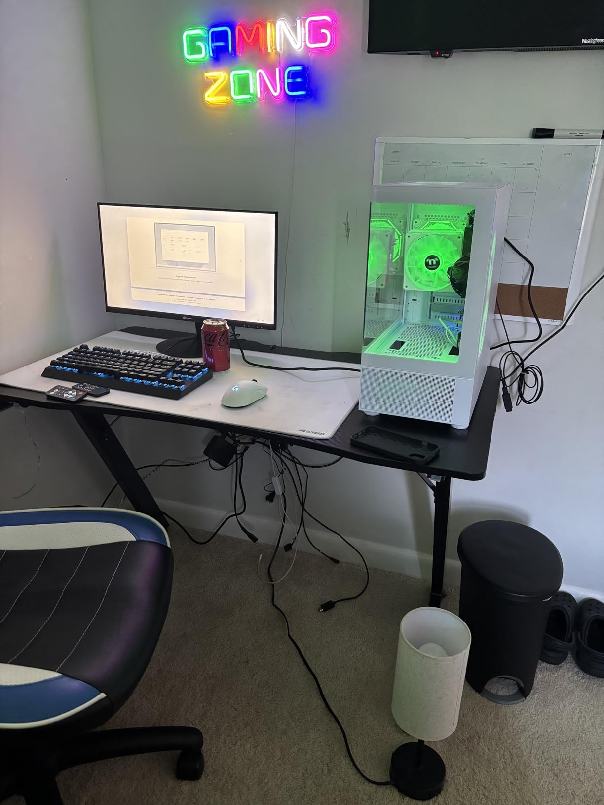NINGMEI Soul Gaming PC Desktop, AMD Ryzen 7 5700G 8 core 3.8GHz(up to 4.6GHz), AMD Radeon Vega Graphics, 16GB DDR4 RAM 3200MHz, 1TB NVME SSD, 550W PSU, Windows 11 Home customer photo 1
