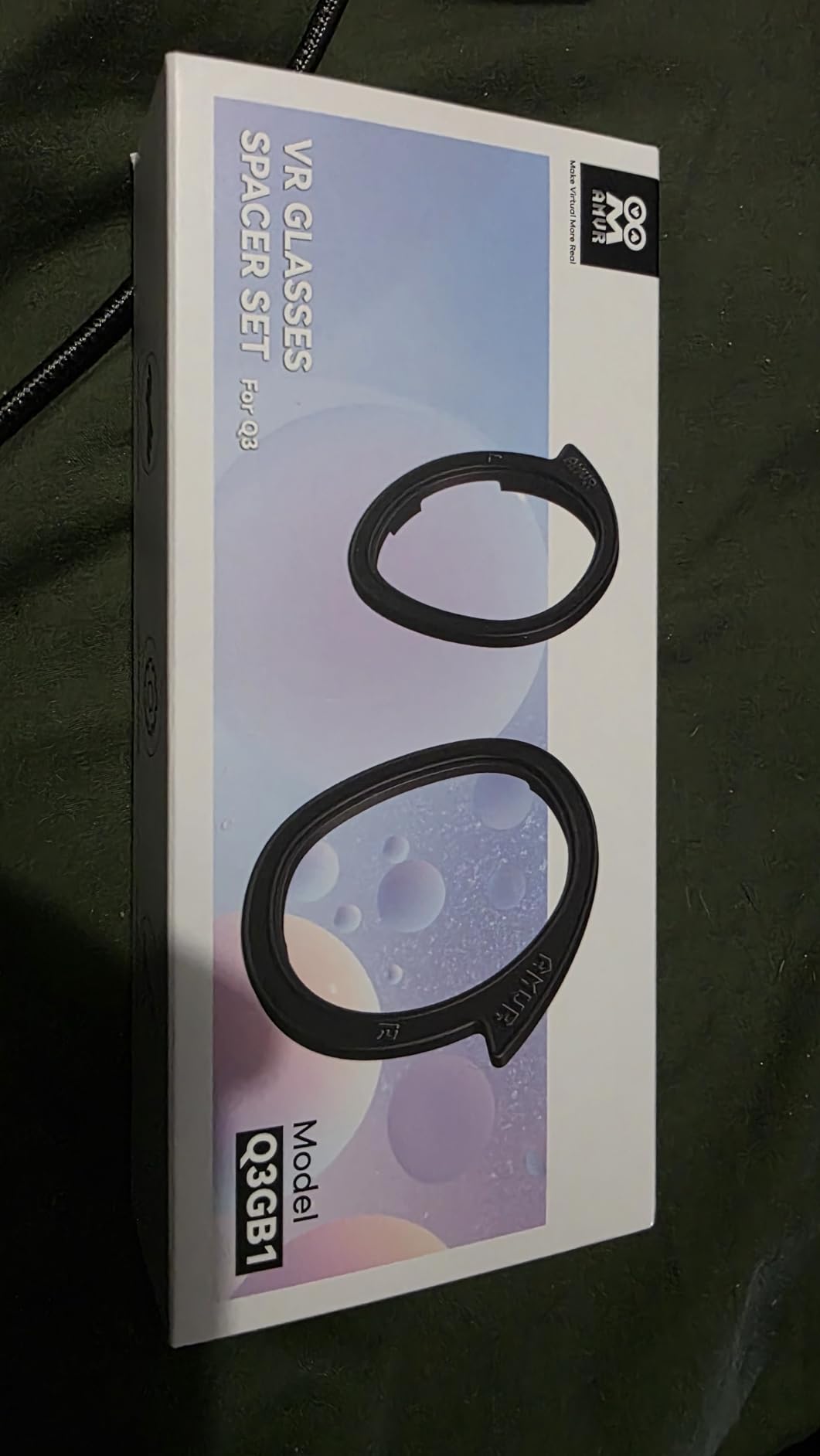 AMVR Lens Protector Set Compatible with Meta/Oculus Quest 3 Accessories, Glasses Spacer for Q3 Lenses, Soft Silicone Rings Protect Prescription Glasses (Only Spacer Frame, No Lenses) customer photo 1