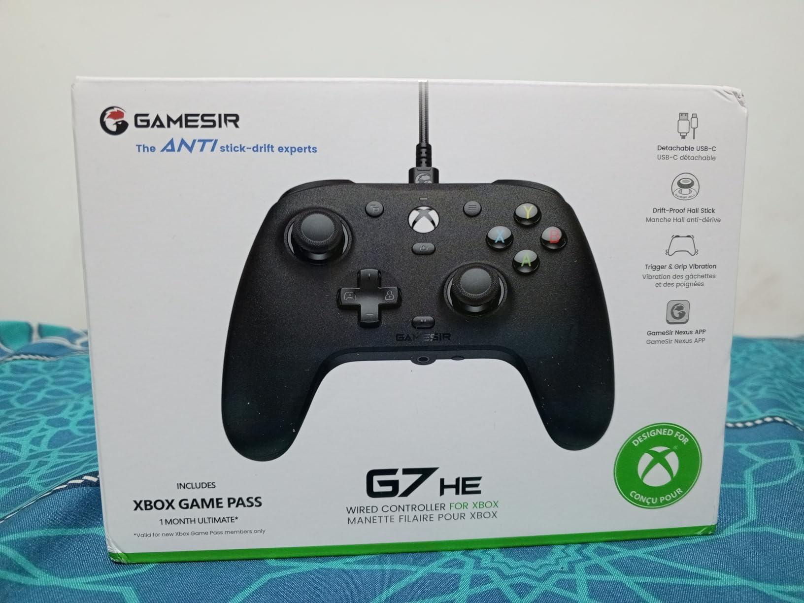 GameSir G7 HE Wired Xbox Controller, Officially Licensed Controller for Xbox Series X|S, Xbox One, Windows 10|11, PC, Video Game Controller with Hall Effect Sticks (Black) customer photo 2