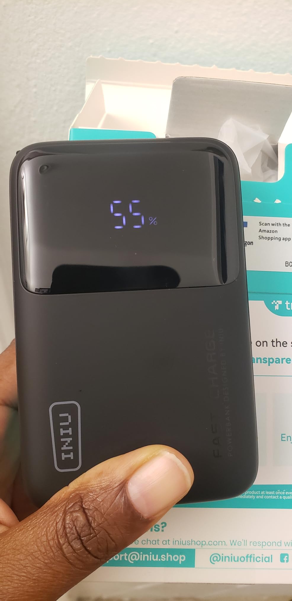 INIU Laptop Power Bank, Smallest 20000mAh 65W Fast Charging Battery Pack customer photo 1