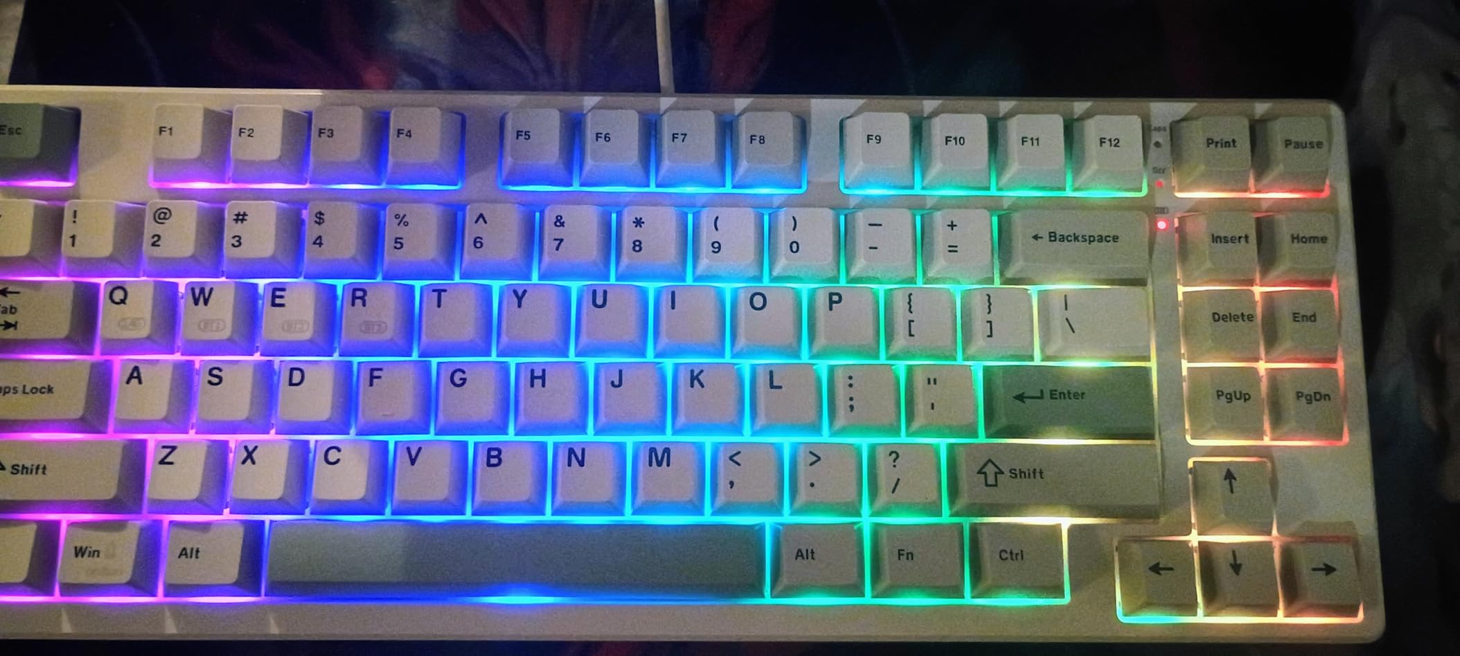Kisnt KN85 Wireless Mechanical Gaming Keyboard, 75% Layout with RGB Backlit, Custom Hot Swappable, Creamy Sound, Bluetooth/2.4GHz/USB-C Compatible with Windows/Mac/PC(Retro Beige,Linear Switch) customer photo 2