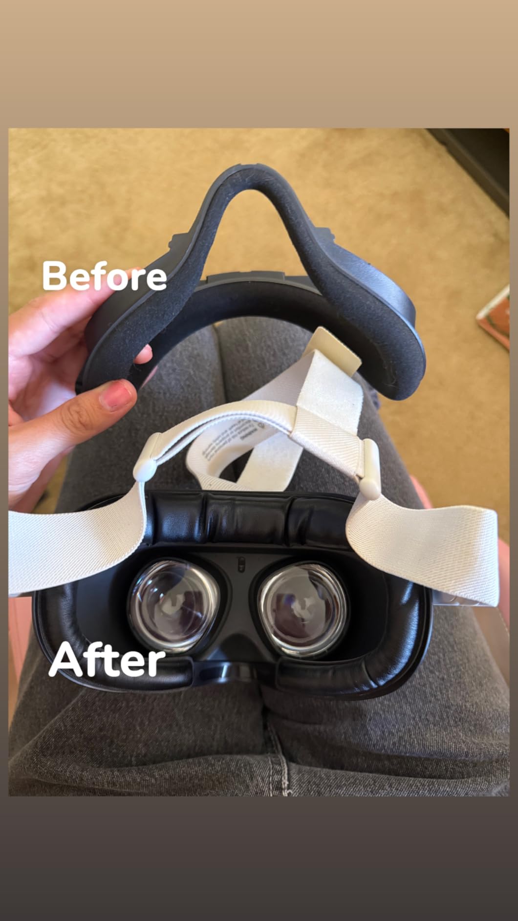Face Cushion Pad for Meta Quest 2 VR Facial Interface Replacement PU Leather Foam for Oculus Quest 2 Vr Cover customer photo 1