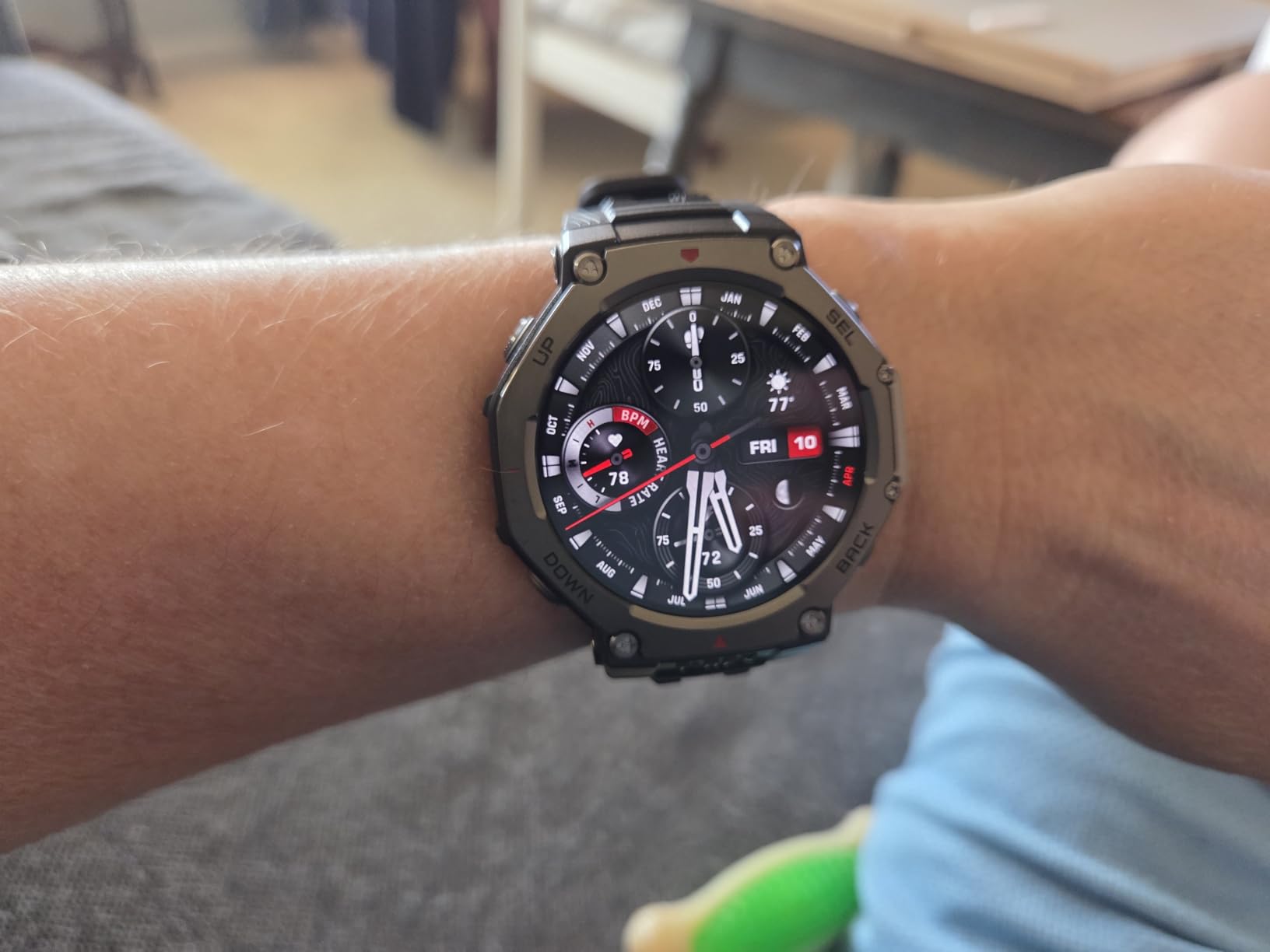 Amazfit T-Rex 3 Rugged/Military Smart Watch 48mm, GPS, Offline Maps, Long Battery Life, 328 Feet Water-Resistant, Black customer photo 1