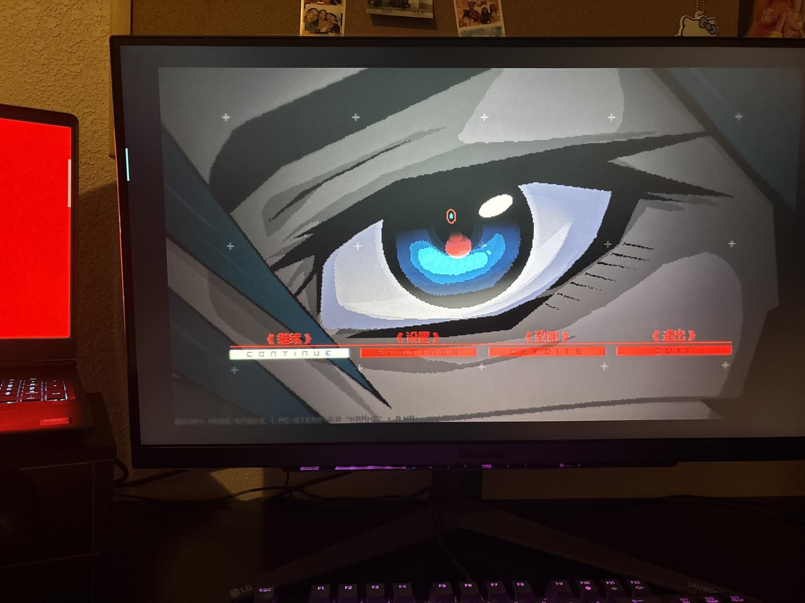LG 27GS75Q-B 27-inch Ultragear QHD (2560x1440) Gaming Monitor, 180Hz (O/C 200Hz), 1ms, IPS, NVIDIA G-SYNC Compatible, AMD FreeSync, HDR10, Tilt/Height/Pivot Stand, HDMI, DisplayPort, Black customer photo 1