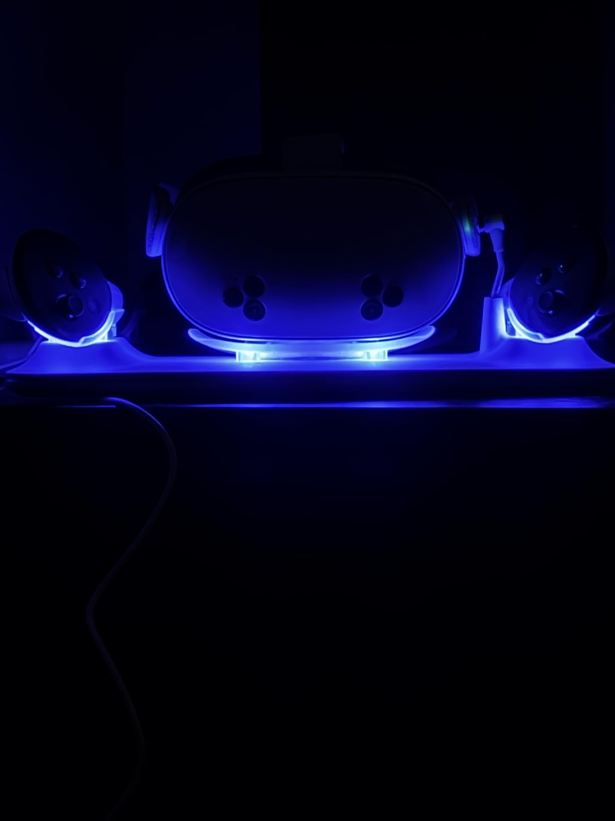 Charging Dock for Meta Quest 3S/Quest 3, Kinwin PD 18W Fast Charging Station for Oculus 3S Accessories with RGB Light, Magnetic Charger Stand for Headset/Controller with 2 Rechargeable Batteries customer photo 2