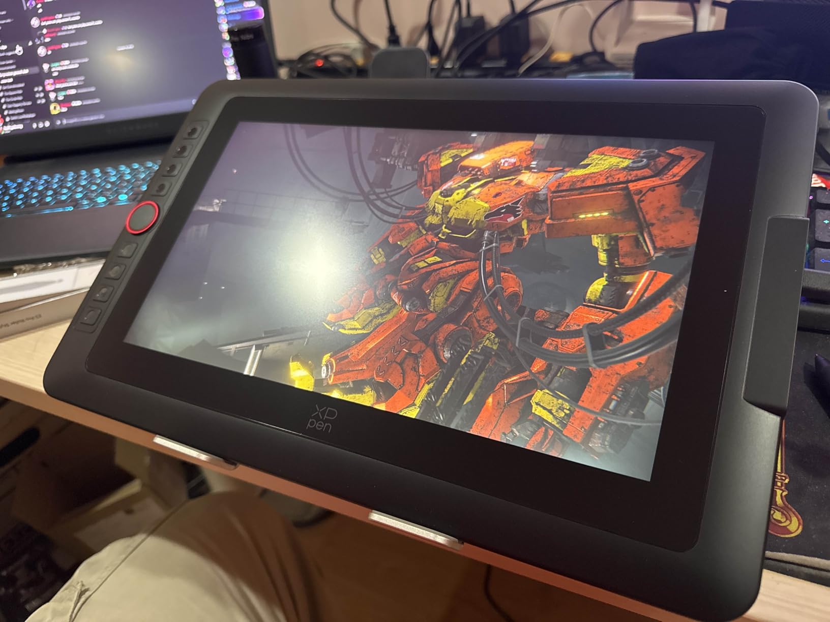 XPPen Upgraded Artist13.3 Pro V2 Drawing Tablet with Screen, 16384 Pen Pressure X3 Pro Stylus Pen Display, 99% sRGB Full-Laminated AG Screen Graphic Tablet with Stand, Red Dial, 8 Shortcut Keys 13.3 customer photo 2