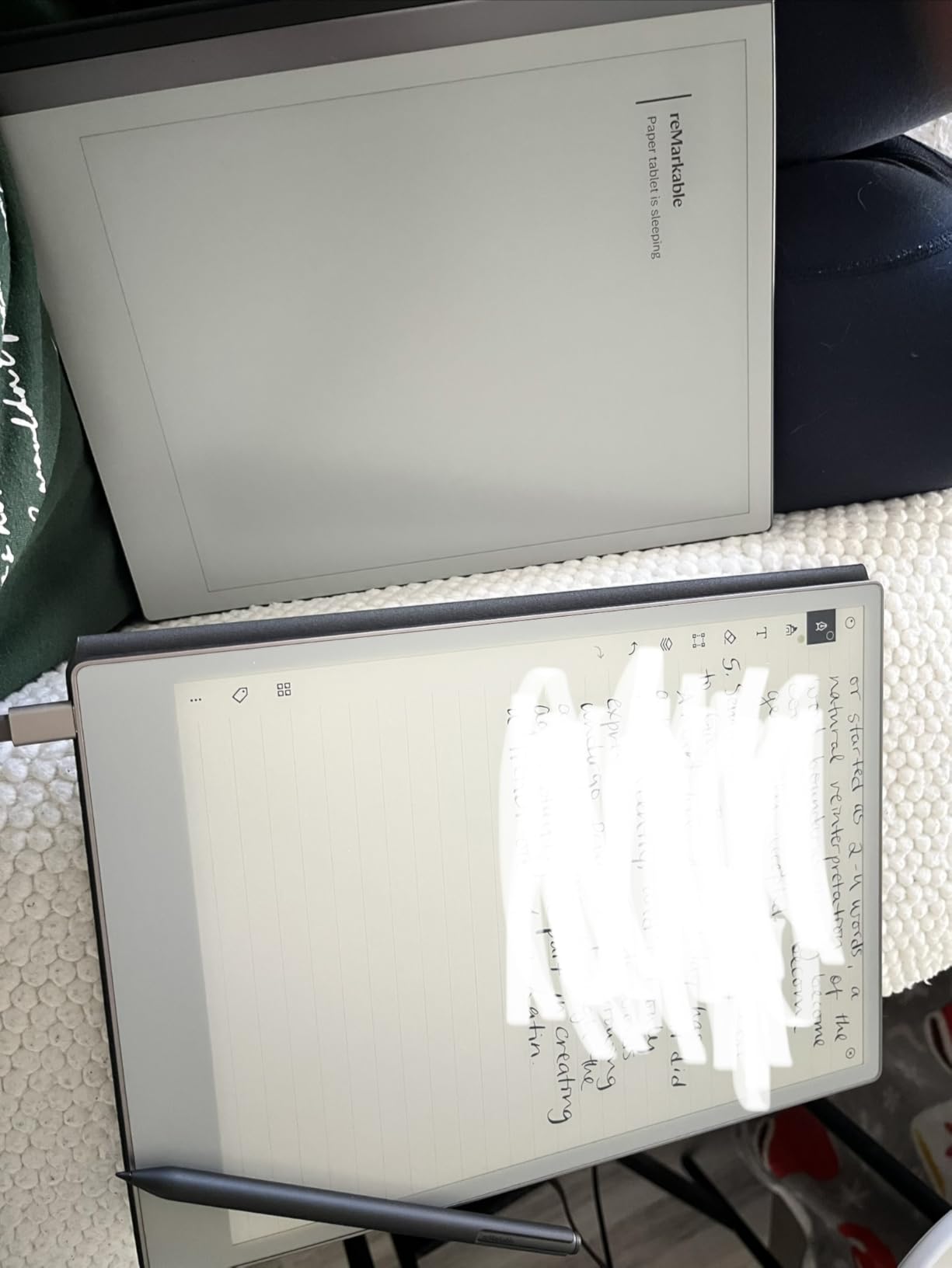 reMarkable Paper Pro - Mosaic Weave Type Folio Keyboard for Your 11.8'' Paper Pro Tablet (Tablet Not Included) - Basalt customer photo 1