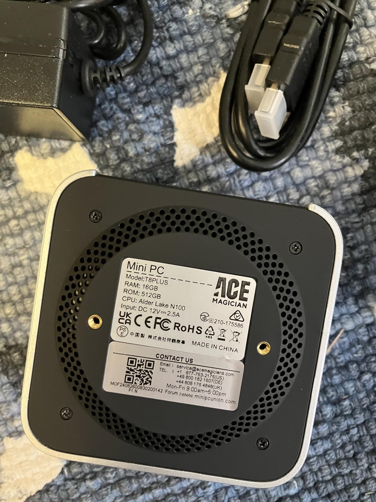 ACEMAGIC Mini PC Windows 11 Pro AMD Ryzen 7330U 16GB DDR4 RAM 256 SSD 28W | Multitasking, Quiet Cooling, Compact, Mini Computer, Triple 4K Display, HDMI, LAN, Home Office & Business PC customer photo 1