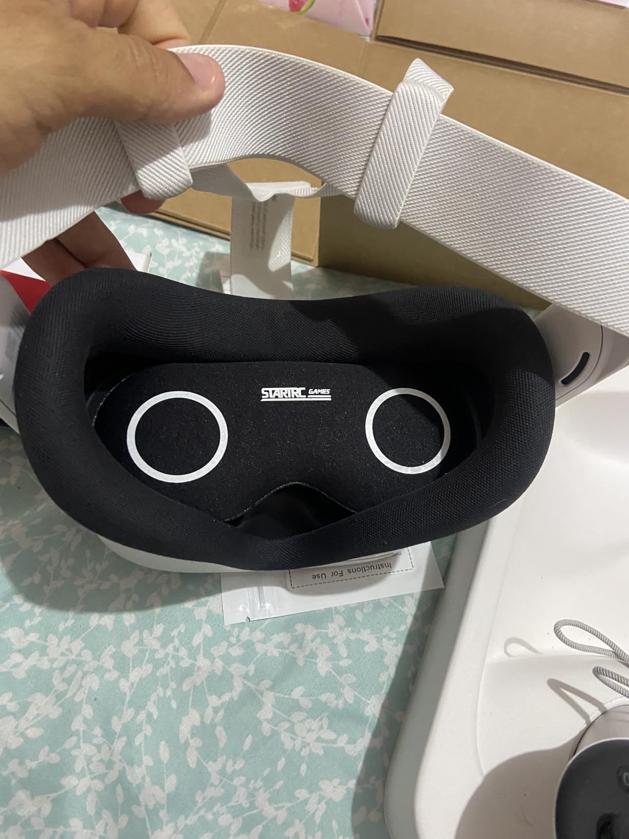 STARTRC GAMES Lens Protector Set Compatible with Meta Quest 3S Accessories, Soft Lens Protector Cover, Glasses Spacer with Blue Light Blocking Glasses for Oculus Quest 3S/Quest 2 (Not Fit for Quest 3) customer photo 2