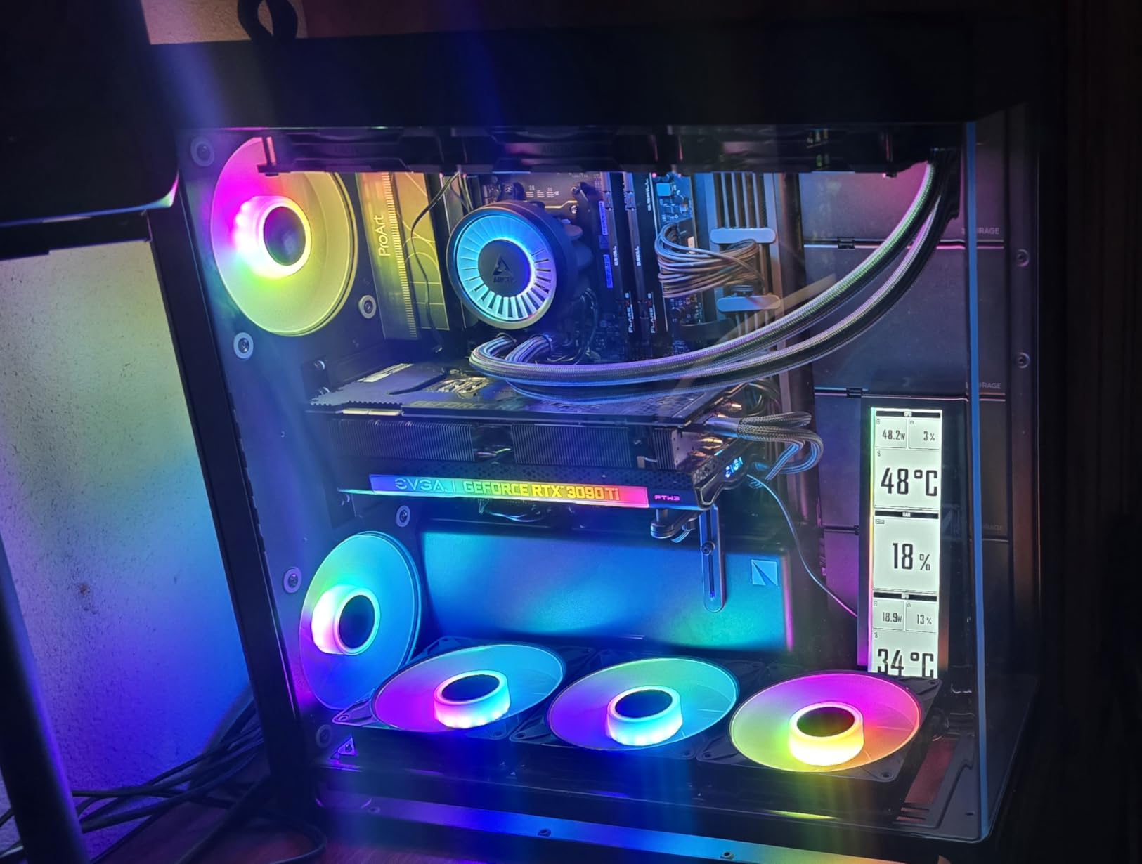 ARCTIC Liquid Freezer III Pro 420 A-RGB - AIO CPU Cooler, 3 x 140 mm Water Cooling, 38 mm Radiator, PWM Pump, VRM Fan, AM5/AM4, Intel LGA1851/1700 Contact Frame - Black customer photo 2