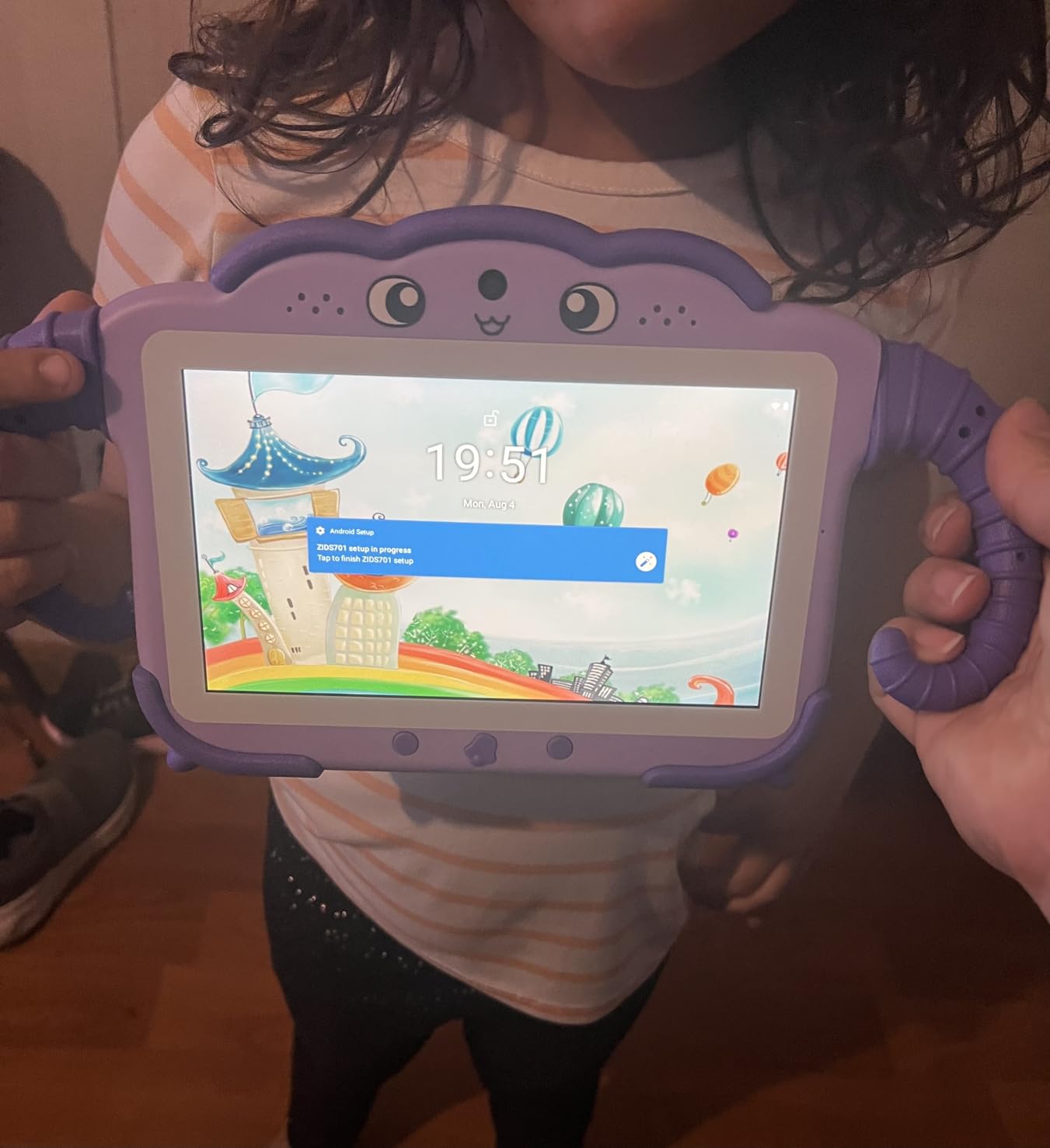 okulaku Kids Tablet 7 inch Tablets for Kids 3-7 32 GB Toddler Tablets with YouTube Case WiFi Dual Camera, Android Childrens Learning Tablet with Parental Control for Boys Girls (Purple) customer photo 1