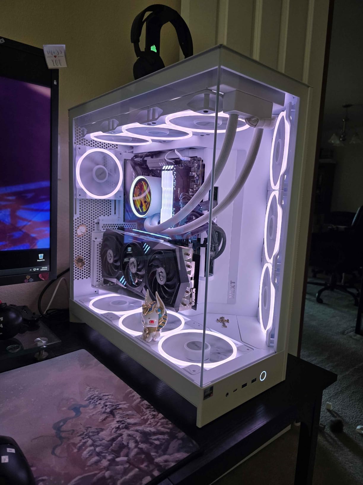NZXT H9 Flow (2025) Large Dual-Chamber ATX Mid-Tower PC Case - 3x140mm & 1x120mm Fans Included, 420mm Radiator Support, Back-Connect Ready customer photo 1