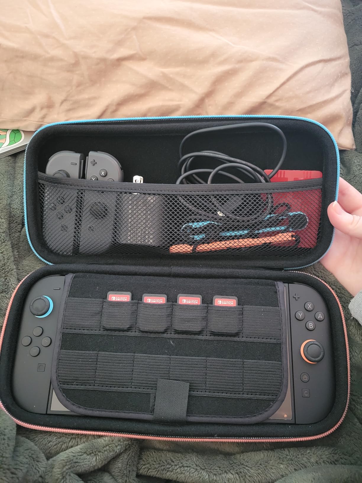 ivoler Carrying Case for Nintendo Switch 2 Model(2025), Portable Hard Shell Pouch Carrying Travel Game Bag for Nintendo Switch 2 Accessories Holds 12 Game Cartridge (Black) customer photo 1