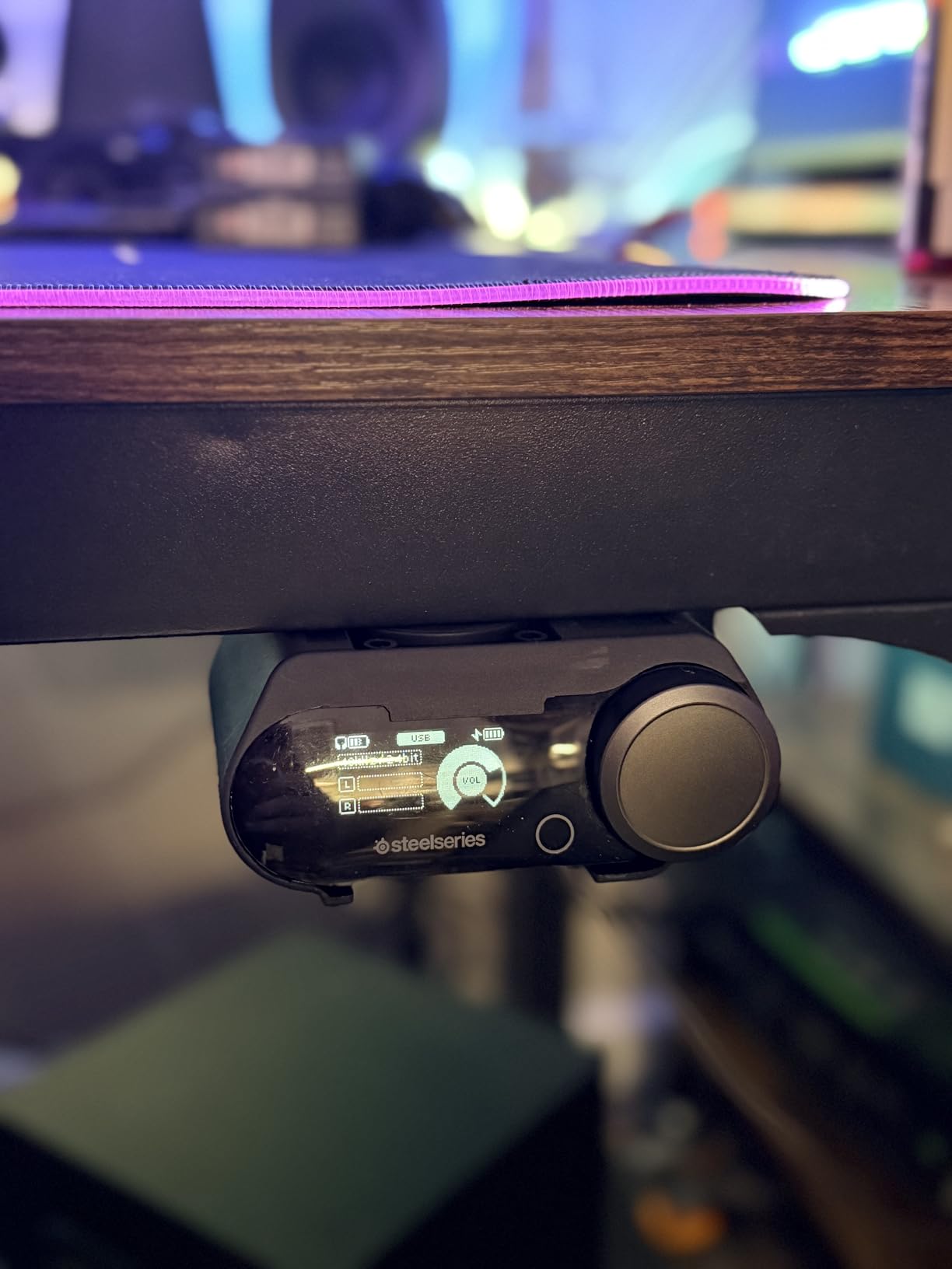 Under Desk Mount Holder for SteelSeries Arctis Nova Pro Wireless Base Station - Arctis Pro Wireless NOVA Magnetic Mount Secretlab MAGNUS Version, Headphone Hanger Stand for Arctis Nova Pro Wireless customer photo 1