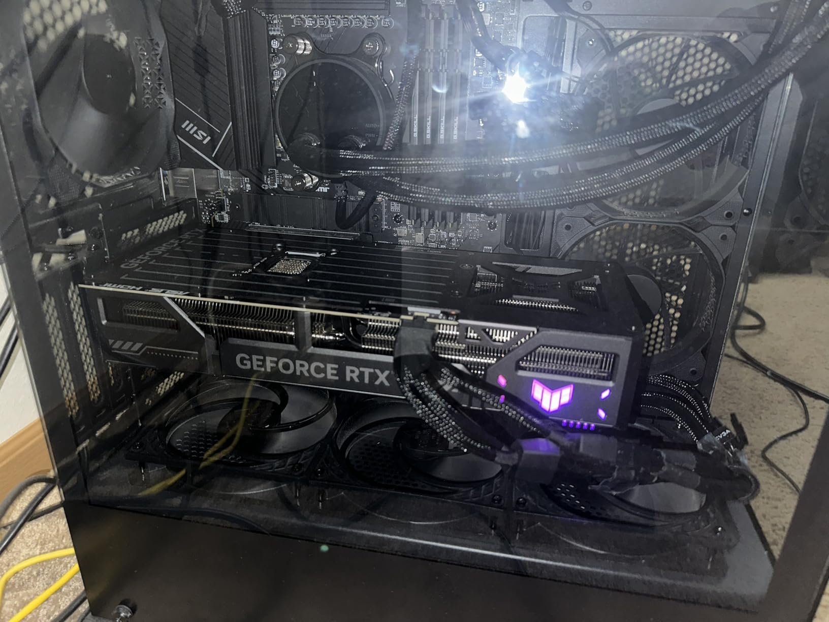 ASUS TUF GeForce RTX 5070 Ti 16GB GDDR7 OC Edition Graphics Card, NVIDIA, Desktop (PCIe 5.0, HDMI/DP 2.1, 3.125-Slot, Military-Grade Components, Axial-tech Fans) customer photo 2