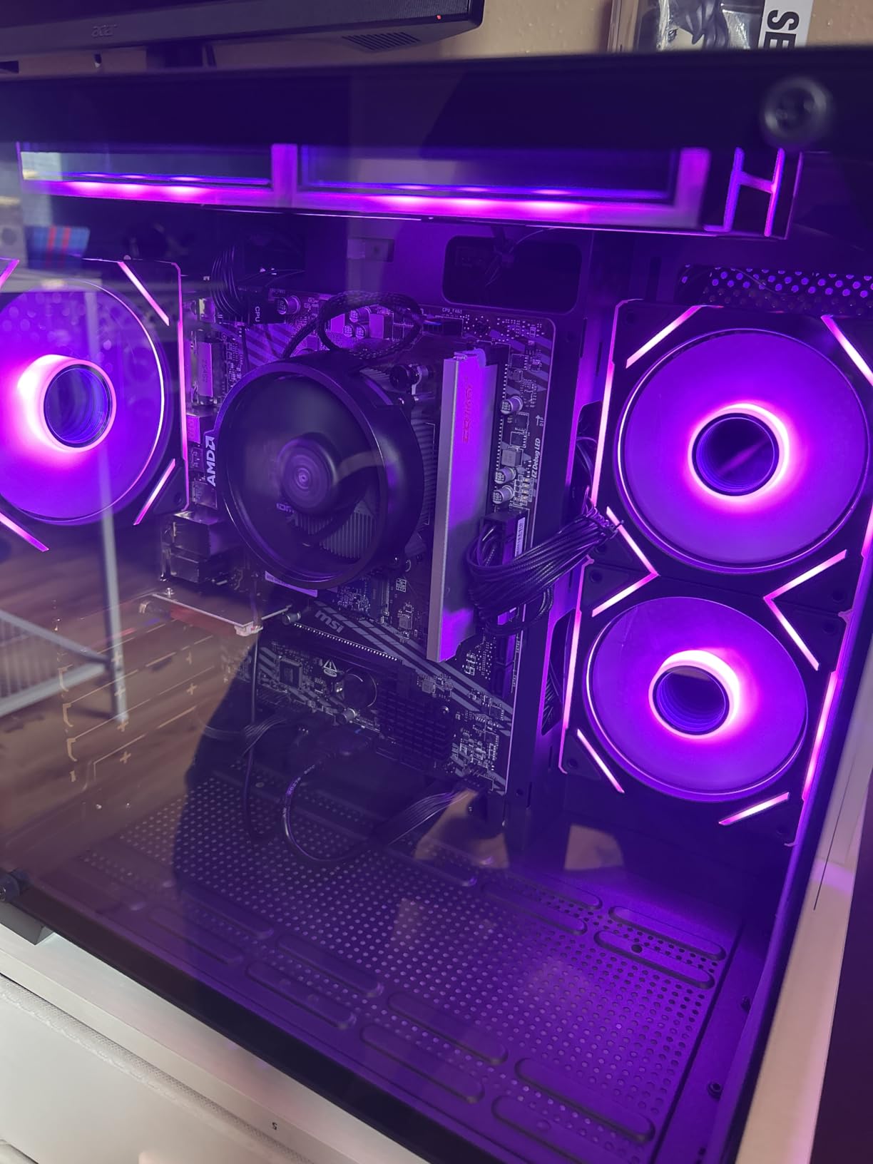 YAWYORE Gaming PC Desktop Computer AMD Ryzen 5 5600GT, 16GB DDR4 3200MHz, 1TB M.2 NVMe PCIe, 550W 80PLUS PSU, WiFi, Game Design Office Console customer photo 1