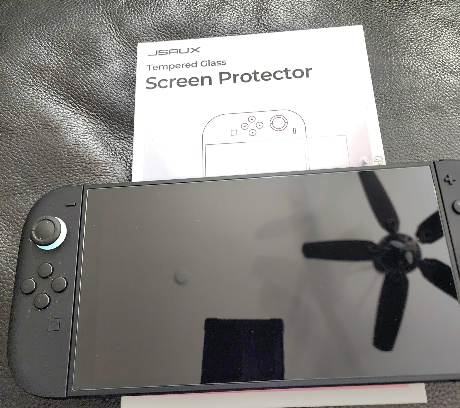 JSAUX 3-Pack Tempered Glass Screen Protector for Nintendo Switch 2 (2025), Easy to Install with Guiding Frame Ultra HD Glass Protector 9H Hardness Scratch Resistant Accessories for Switch2 customer photo 2