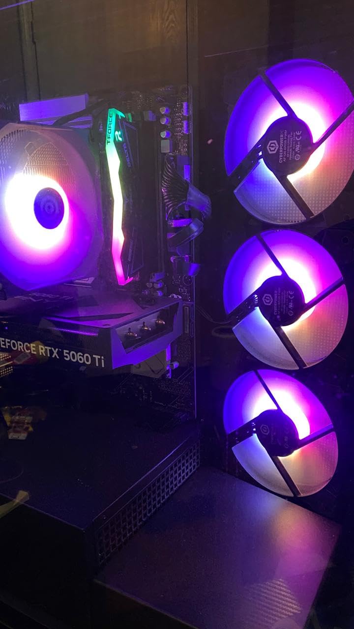 CyberPowerPC Gamer Master Gaming PC, AMD Ryzen 7 8700F 4.1GHz, GeForce RTX 5060 Ti 8GB, 16GB DDR5, 1TB PCIe 4.0 SSD, WiFi Ready & Windows 11 Home customer photo 1