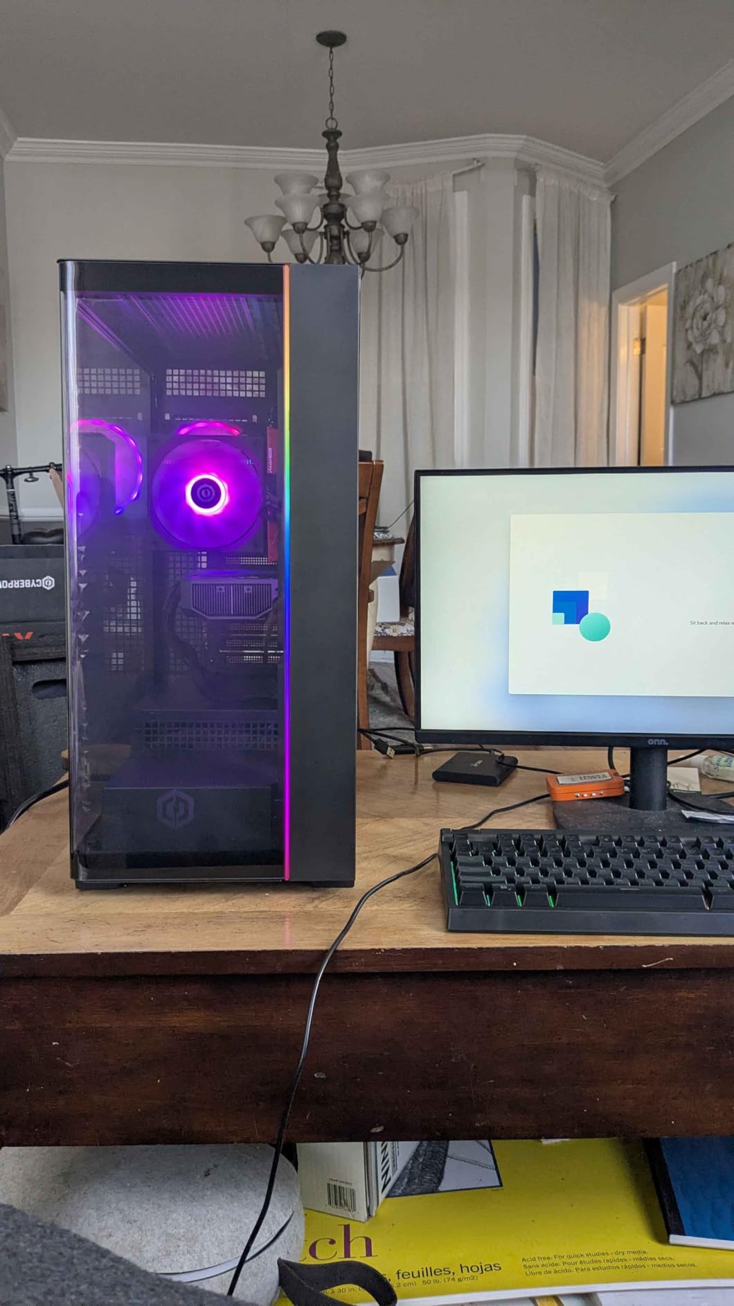 CyberPowerPC Gamer Master Gaming PC, AMD Ryzen 7 8700F 4.1GHz, GeForce RTX 5060 Ti 8GB, 16GB DDR5, 1TB PCIe 4.0 SSD, WiFi Ready & Windows 11 Home customer photo 2