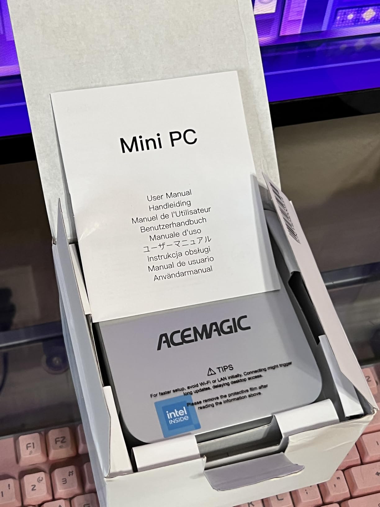 ACEMAGIC K1 Mini PC AMD Ryzen 4300U 16GB DDR4 1TB SSD Mini Computers (Turbo 3.7GHz), Win 11 Pro Radeon 4K Triple Display Desktop Computers 3.2USB-C Max 28W, VESA GbE/WiFi/BT Education/Business Office customer photo 1