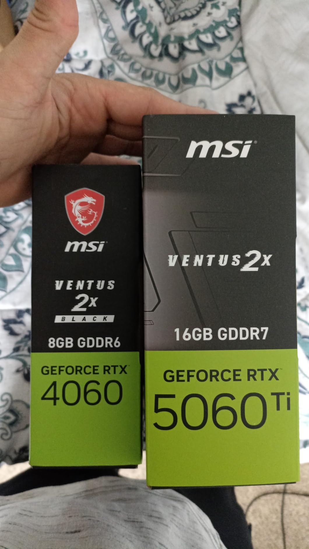 MSI Gaming RTX 5060 Ti 16G Ventus 2X OC Plus Graphics Card (16GB GDDR7, 128-bit, NVIDIA Blackwell Architecture) customer photo 1