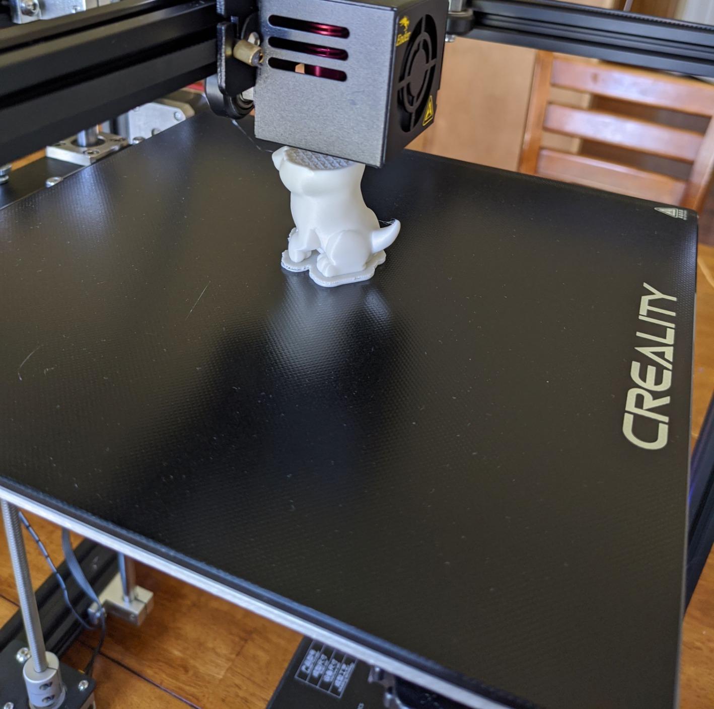 Creality Ender 3 V3 Plus 3D Printer, CoreXZ 600mm/s High-Speed Auto Leveling Direct Drive Extruder Stable Metal Build Tri-Metal Nozzle Ender 3D Printer Large Print Size 11.8x11.8x13.0in customer photo 1