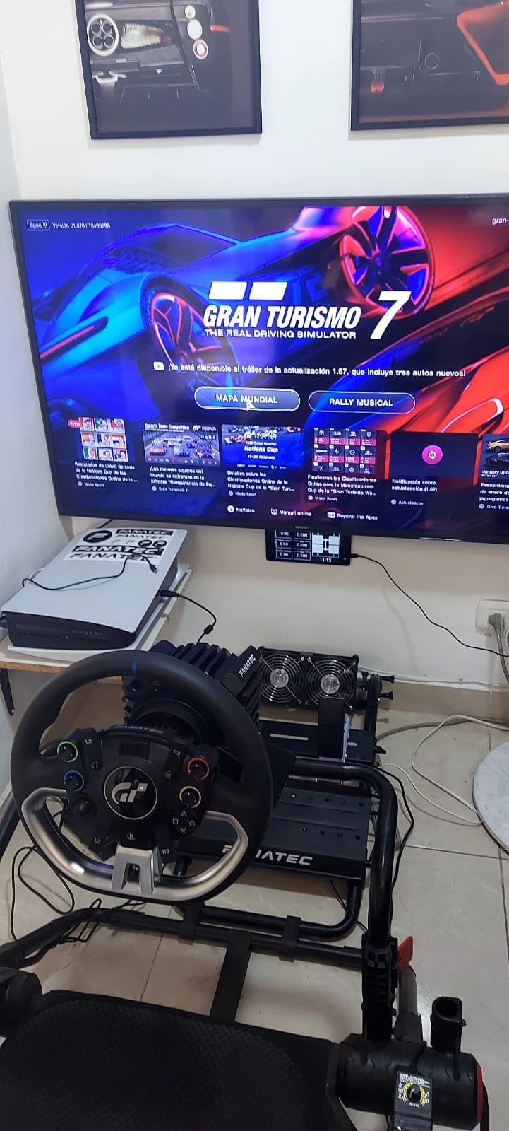 Fanatec Officially Licensed Gran Turismo DD Pro PlayStation Sim Racing Steering Wheel, Base and Pedals - Polyphony Digital Wheel, 5 Nm FluxBarrier Direct Drive, FluxBarrier Technology, 2-Pedal Set for PC, PS5, PS4 customer photo 1
