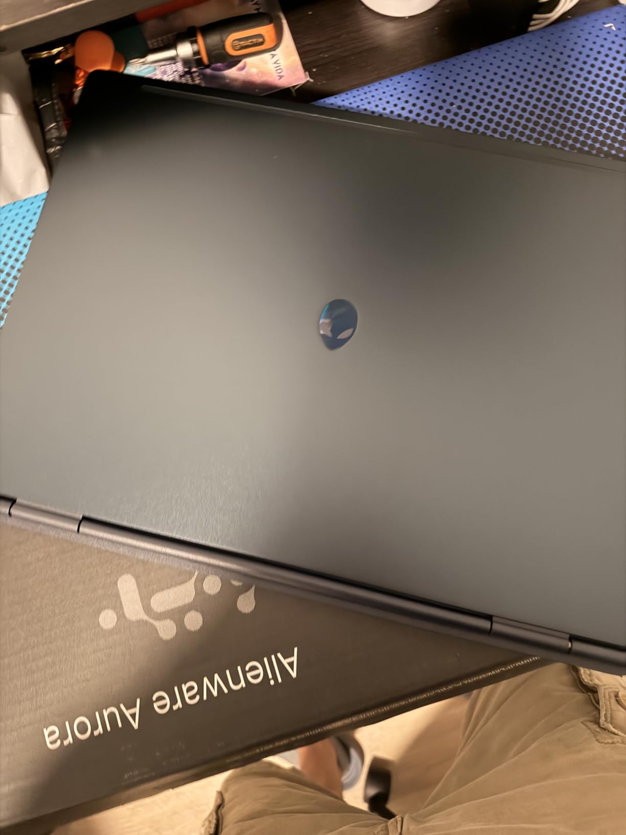 Alienware 16 Aurora Gaming Laptop, NVIDIA RTX 5060, Intel Core 7 240H, 2560x1600 Display, 120Hz, 16:10, 16GB DDR5 RAM, 1TB SSD, Windows 11 Home, Backlit Keyboard, Blue customer photo 1