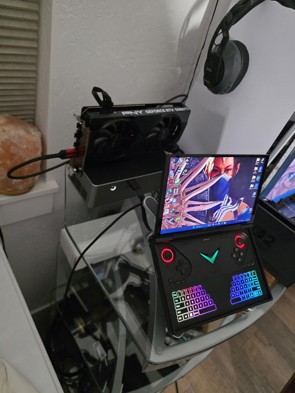 AOOSTAR AG02 External GPU Dock Station with USB4+OCULINK Ports and 800W PSU, EGPU Suitable for Graphics Cards Under 600W Power, eGPU Enclosure for RTX 4090, AMD RX 7900 XTX etc customer photo 1