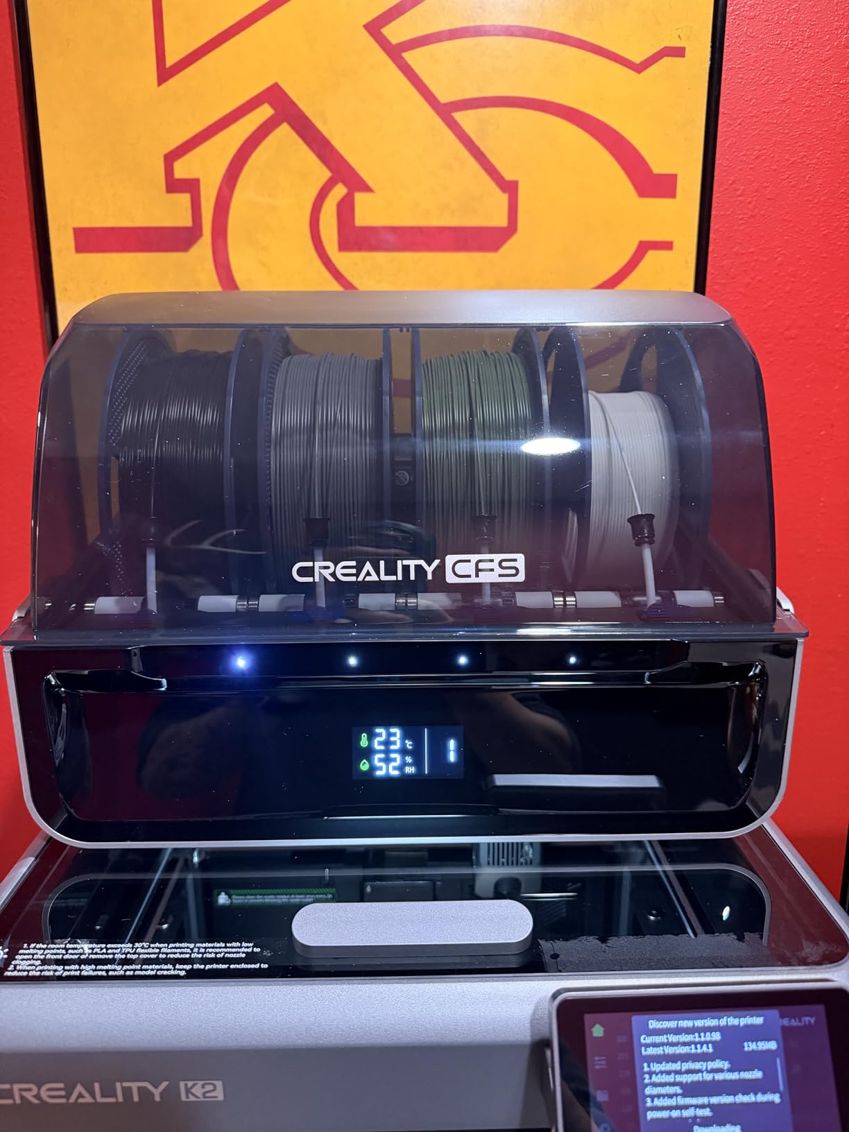 Creality K2 Combo (A) 3D Printer, Multicolor Printing with CFS, 600mm/s Printing Speed, 95% Pre-Assemble, Smart AI Camera & Auto Leveling, Next-Gen Direct Drive Extruder, Build Volume 260*260*260mm customer photo 2