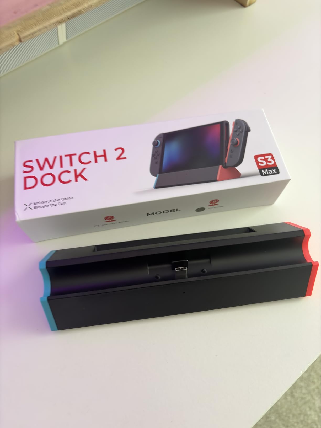 SIWIQU for Nintendo Switch 2 Dock Station, Portable TV Docking Station Replacement with 4K@120Hz HDMI Adapter/2 USB Port/Type C Port for Nintendo Switch 2 ONLY customer photo 1