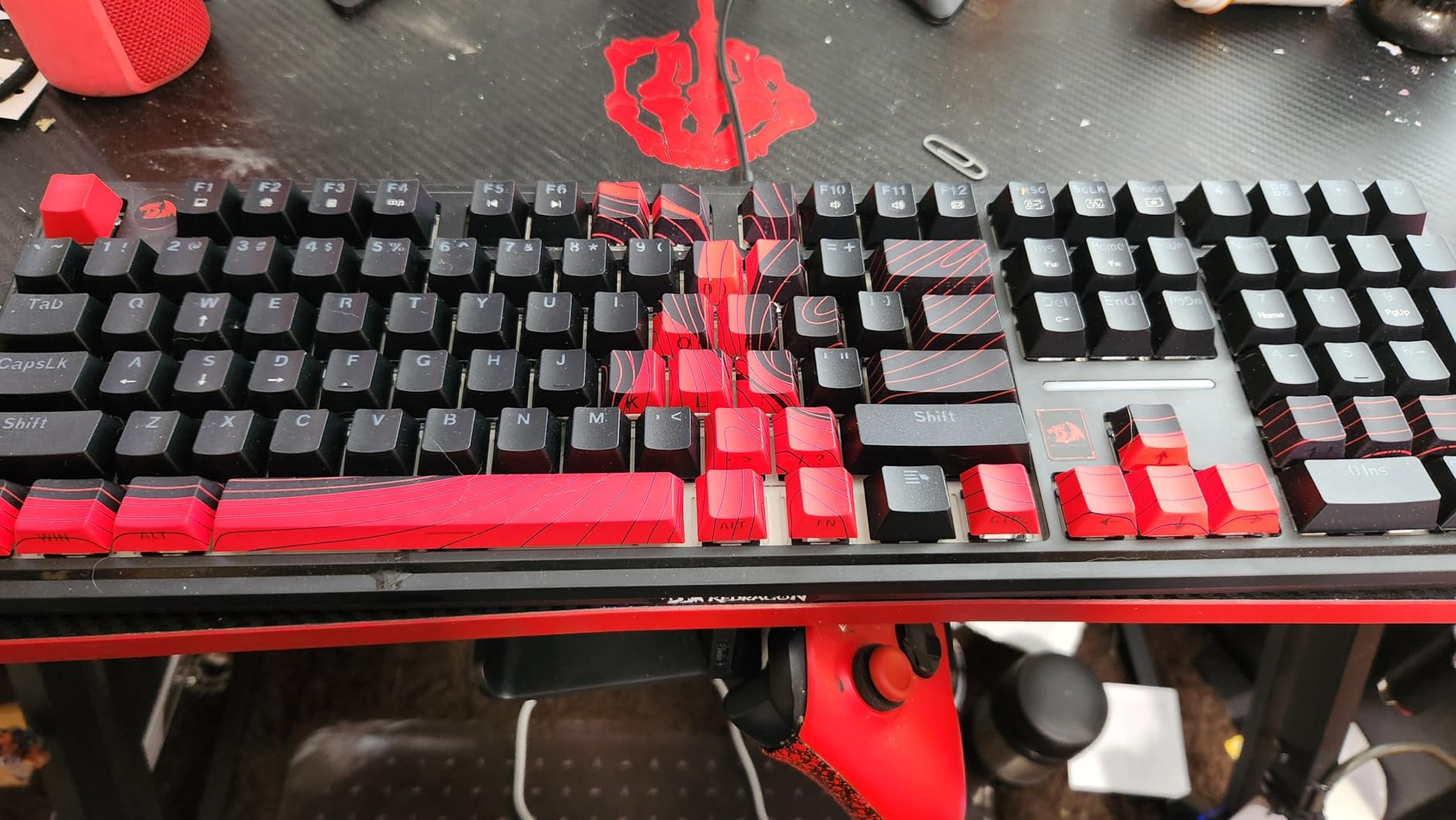 Redragon K745 PRO Wireless 108-Key Gasket RGB Gaming Keyboard, 4 Hotkeys | Extra Shortcut Keys, 0-Delay Tri-Mode, Cushioned Noise Dampening for Creamy Thocky Sound, Unfaded PBT Keycaps, PRO Software customer photo 1
