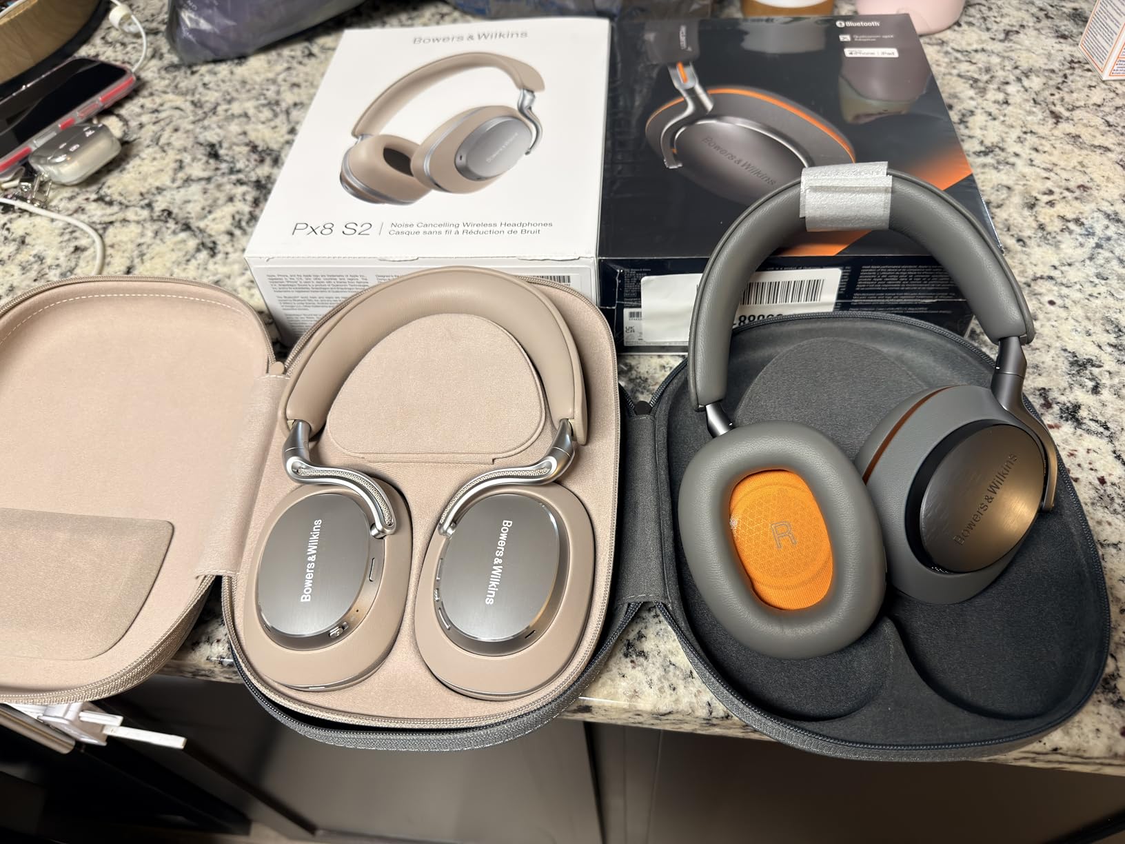 Bowers & Wilkins Px8 S2 Wireless Over-Ear Headphones, Onyx Black, Bluetooth Headphones with Active Noise Cancelling, Hi-Res Audio, 30 Hours of Playtime customer photo 2