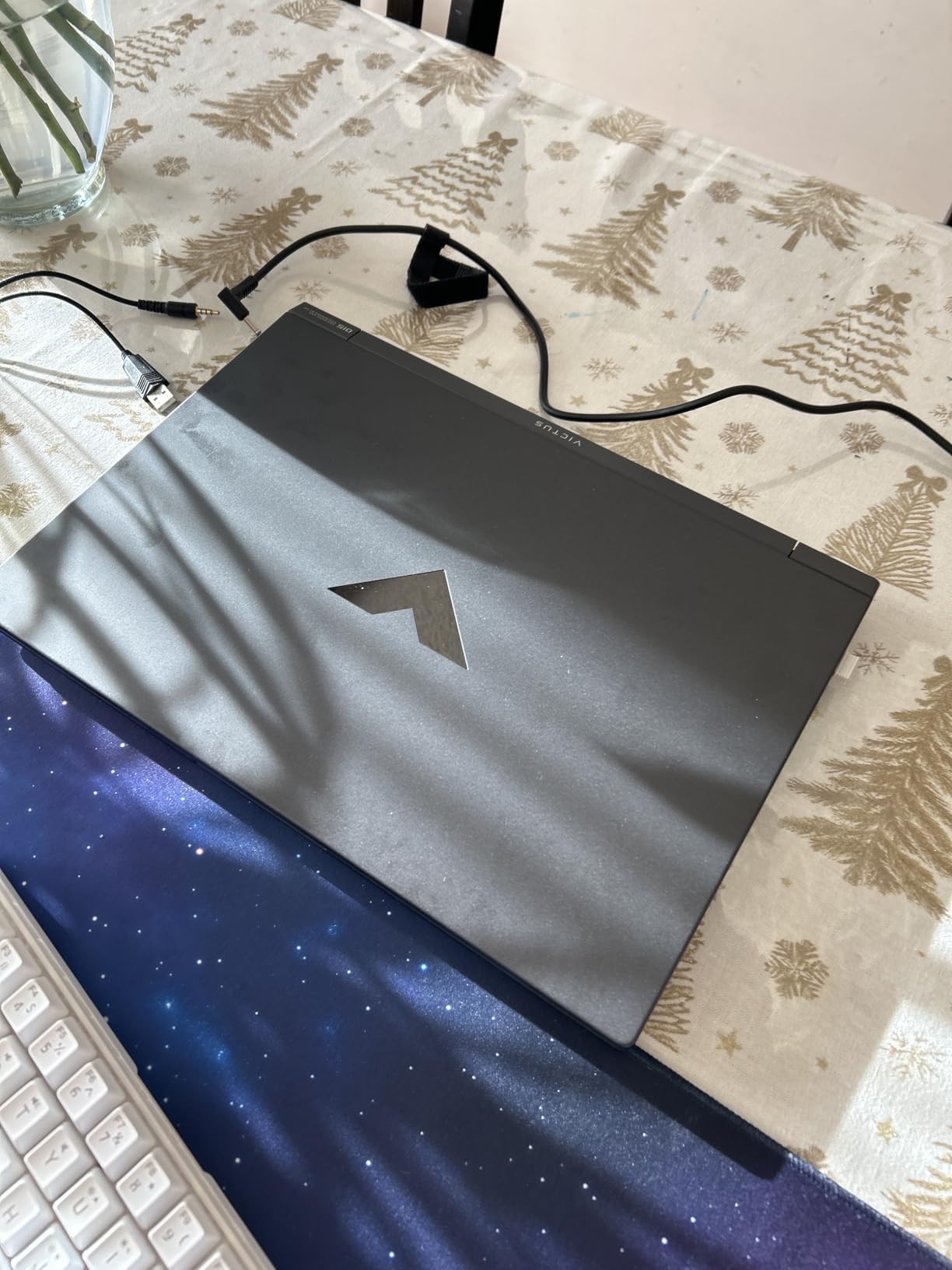 HP Victus 15.6 144Hz Full HD Gaming Laptop | AMD Ryzen 7 7445HS | NVIDIA GeForce RTX 4050 | Copilot | Backlit | 16GB RAM DDR5 | 512GB SSD | Mica Silver | Windows 11 Home | Bundle with Mouse Pad customer photo 1
