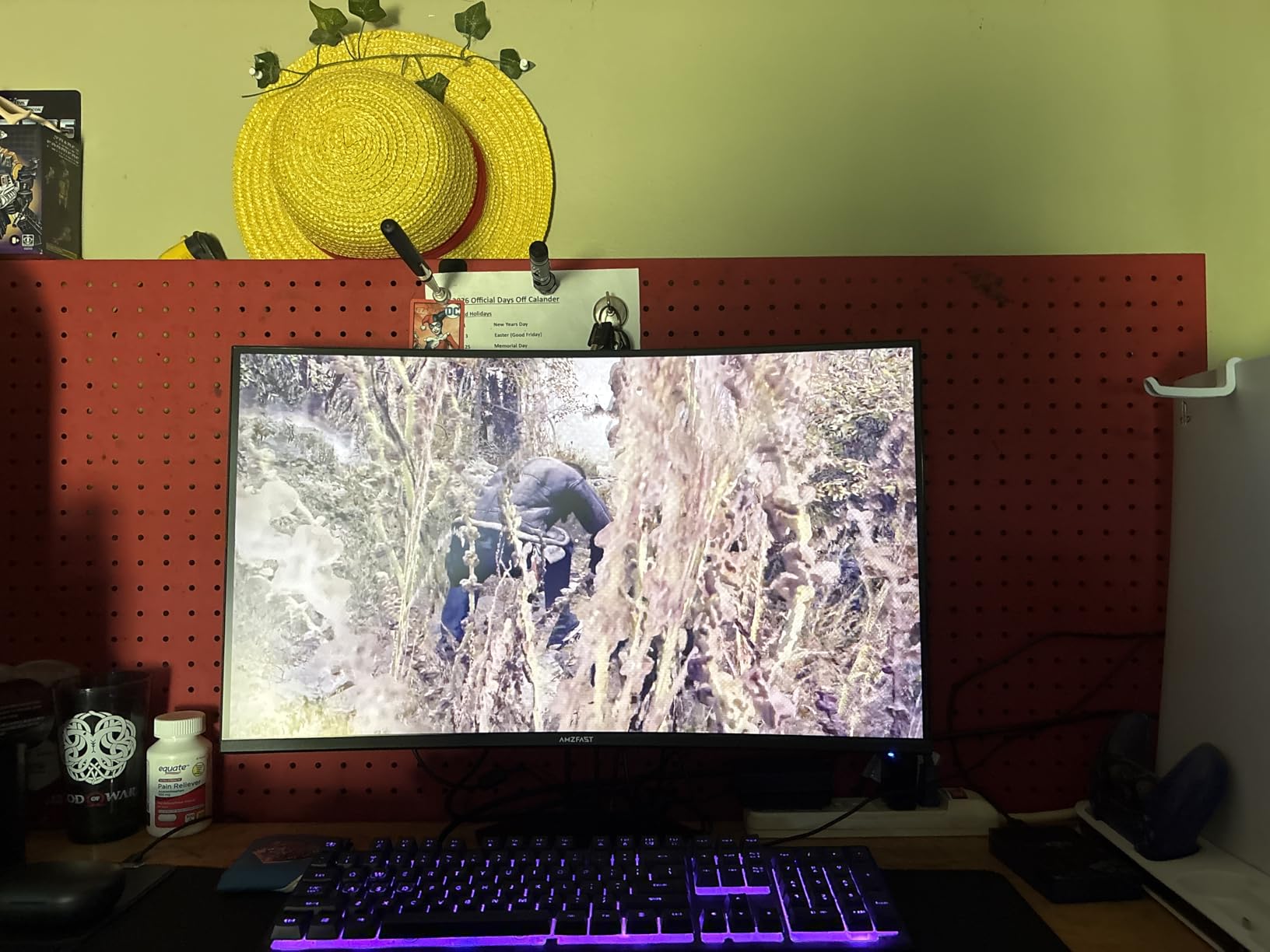 Amzfast 49 Inch Curved Monitor 120Hz DQHD (5120x1440) Ultrawide Gaming Monitor, 120% sRGB, 1500R, 1ms MPRT, HDR, Adaptive Sync, PIP/PBP, Height Adjustable, HDMI 2.0/DP 1.4, VESA 75x75, AMZG49C7U customer photo 1