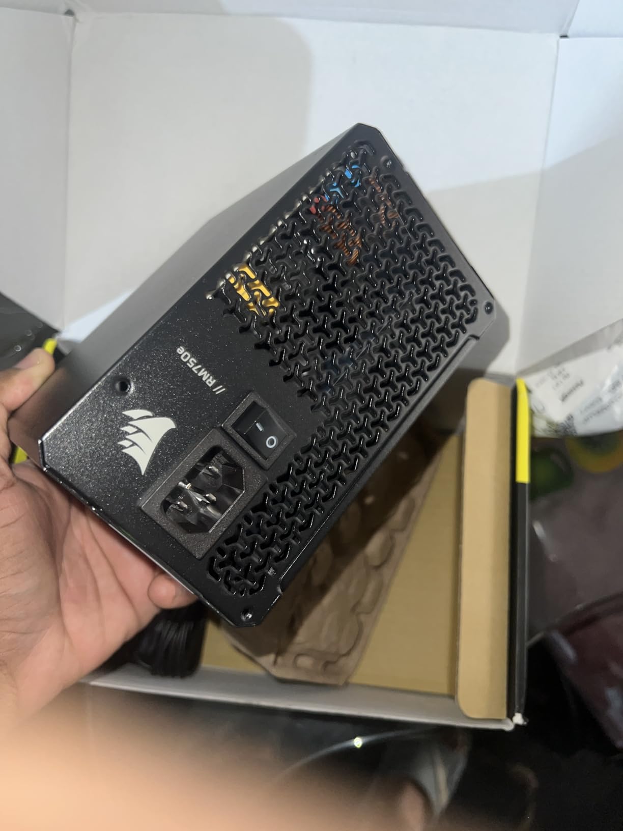 Corsair RM750e ATX 3.1 PCIe 5.1 Ready Fully Modular 750W Power Supply - 12V-2x6 Cable Included, Cybenetics Gold Efficiency, 105C-Rated Capacitors, Modern Standby Mode - Black customer photo 2
