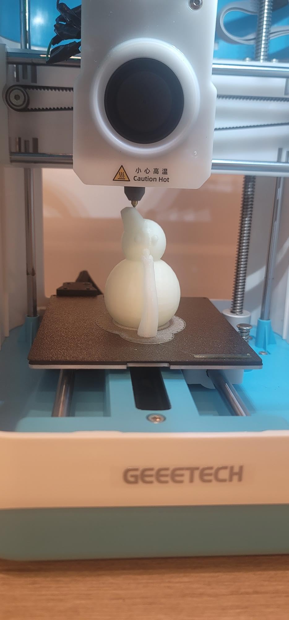 Geeetech Smart 3D Printer for Kids and Beginners, WiFi Mini 3D Printer with App Control, High Speed and Quality Printing, Fully Assembled and Auto Leveling, Blue customer photo 2