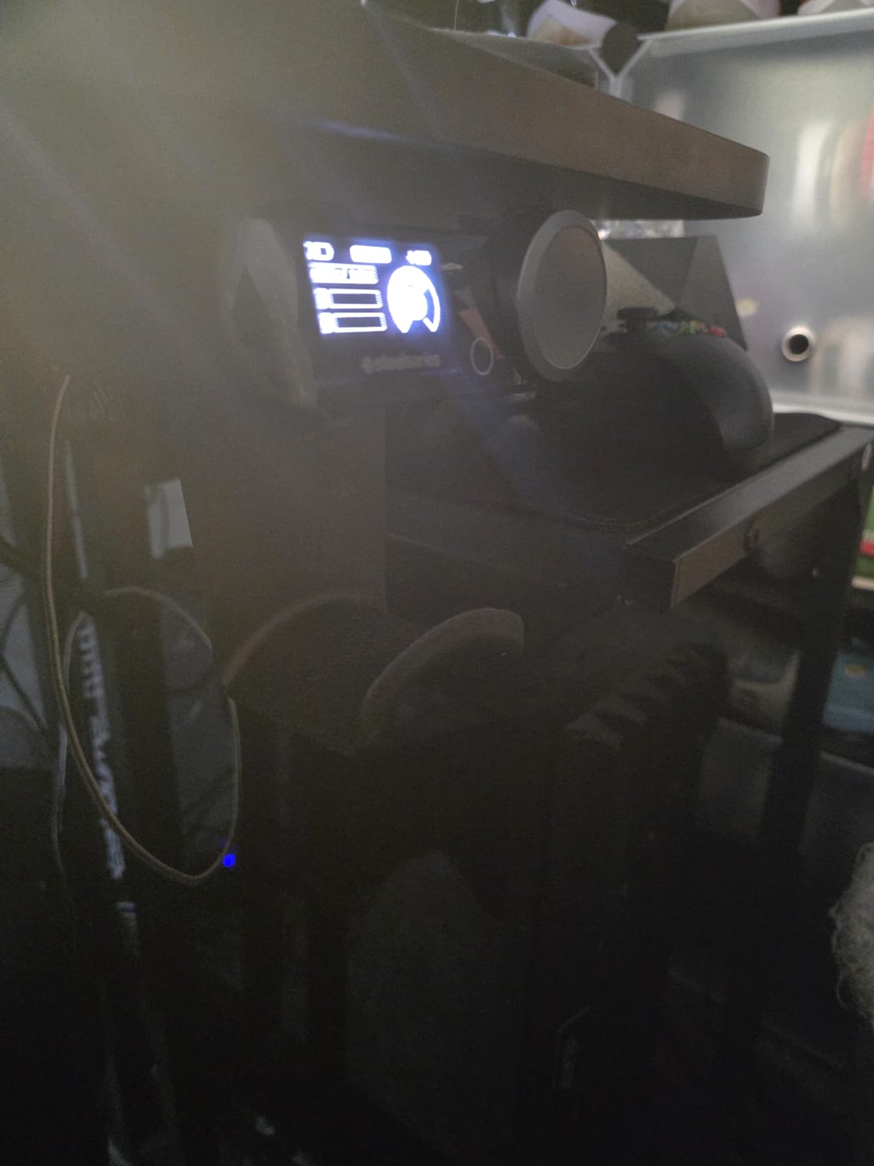 Under Desk Headphone Hanger Stand for SteelSeries Arctis Nova Pro Wireless - Arctis Pro Wireless NOVA Magnetic Mount Secretlab Magnus Version, Headphone Holder for Arctis Nova Pro Wireless customer photo 2