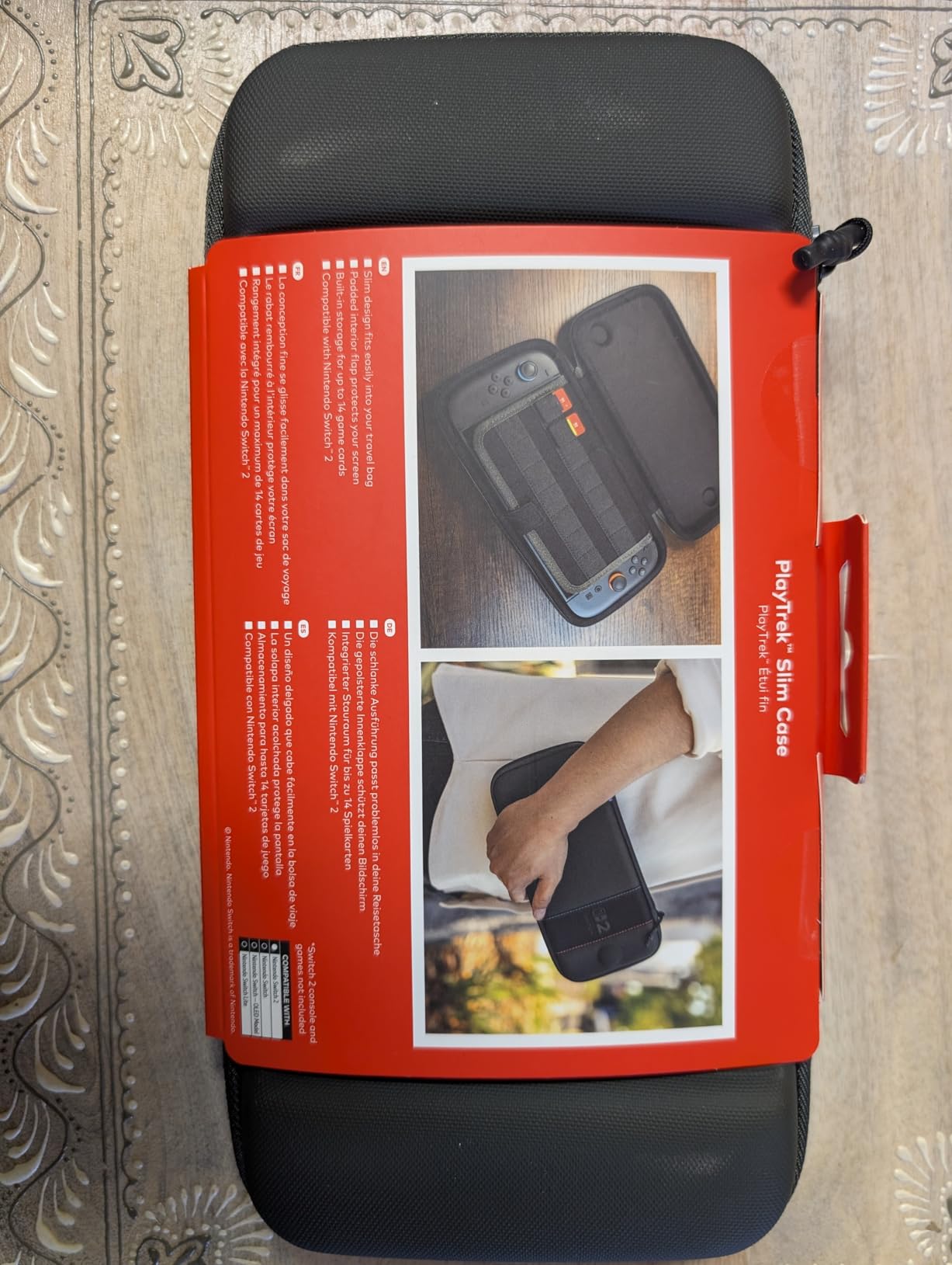 Turtle Beach PlayTrek 2-in-1 Case: Charcoal Black - Nintendo Switch 2, Hard Shell Travel & Storage Case with Screen Protection & Accessory Compartment customer photo 2