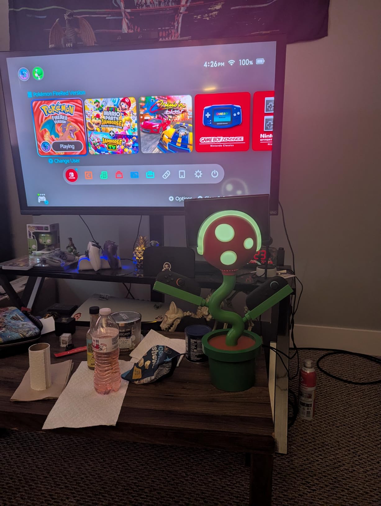 Switch 2 TV Dock for Nintendo Switch2 Docking Station with Cooling Fan, Chargering Dock for Switch 2/Joypads, Piranha2 Stand with 4K 60Hz HD/USB 2.0/USB-C Ports, PD Fast Charging Cute Gaming Setup customer photo 1