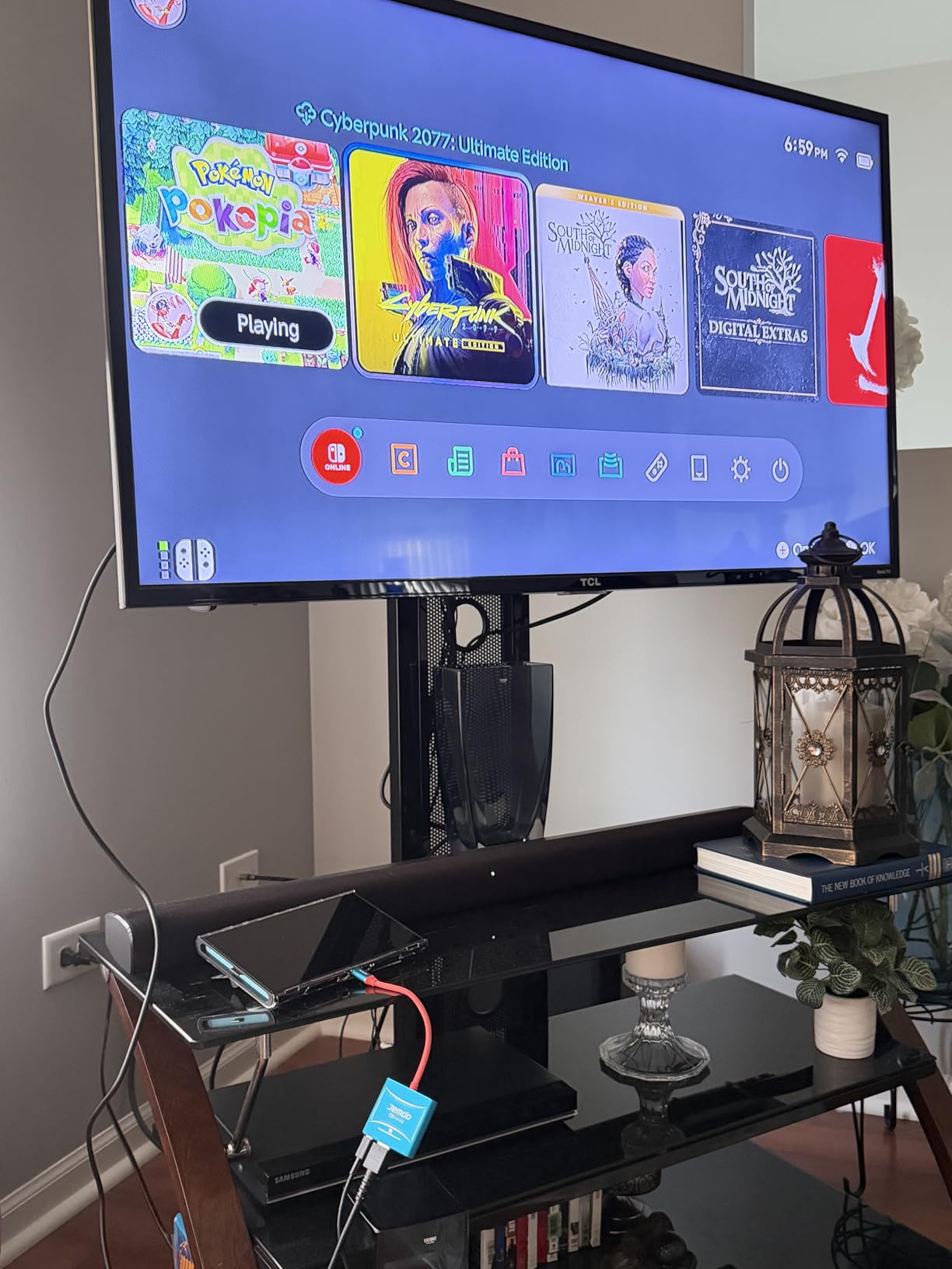 JEMDO Switch 2 Dock for TV (V22.0.0+), 4K@144Hz HDR, HDMI 2.1 USB-C Adapter with 48Gbps, USB 3.2 & PD 100W Fast Charging Portable Travel Dock, Compatible with Nintendo Switch 2 / OLED / 2017 customer photo 1