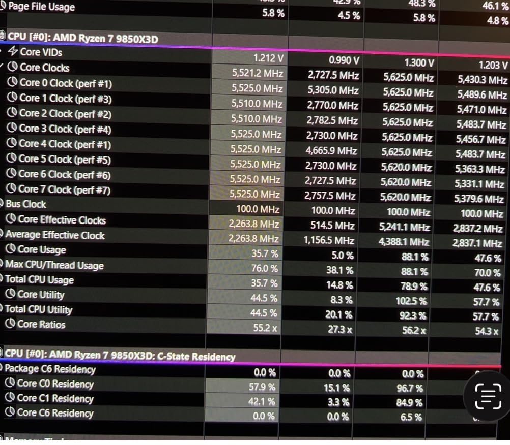 AMD Ryzen 7 9850X3D Desktop Processor customer photo 1