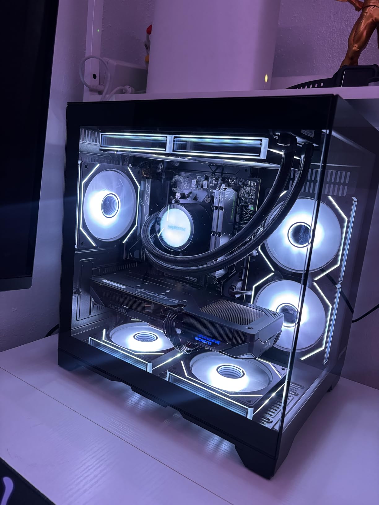 Gaming PC | AMD Ryzen 7 7800X3D & RTX 5070 12GB | 32GB DDR5 6000MHz RAM | 1TB SSD | PSU 650W | WiFi & BT | 240mm Liquid Cooler & 7 RGB Fans| Windows 11 | Black Desktop Computer customer photo 2