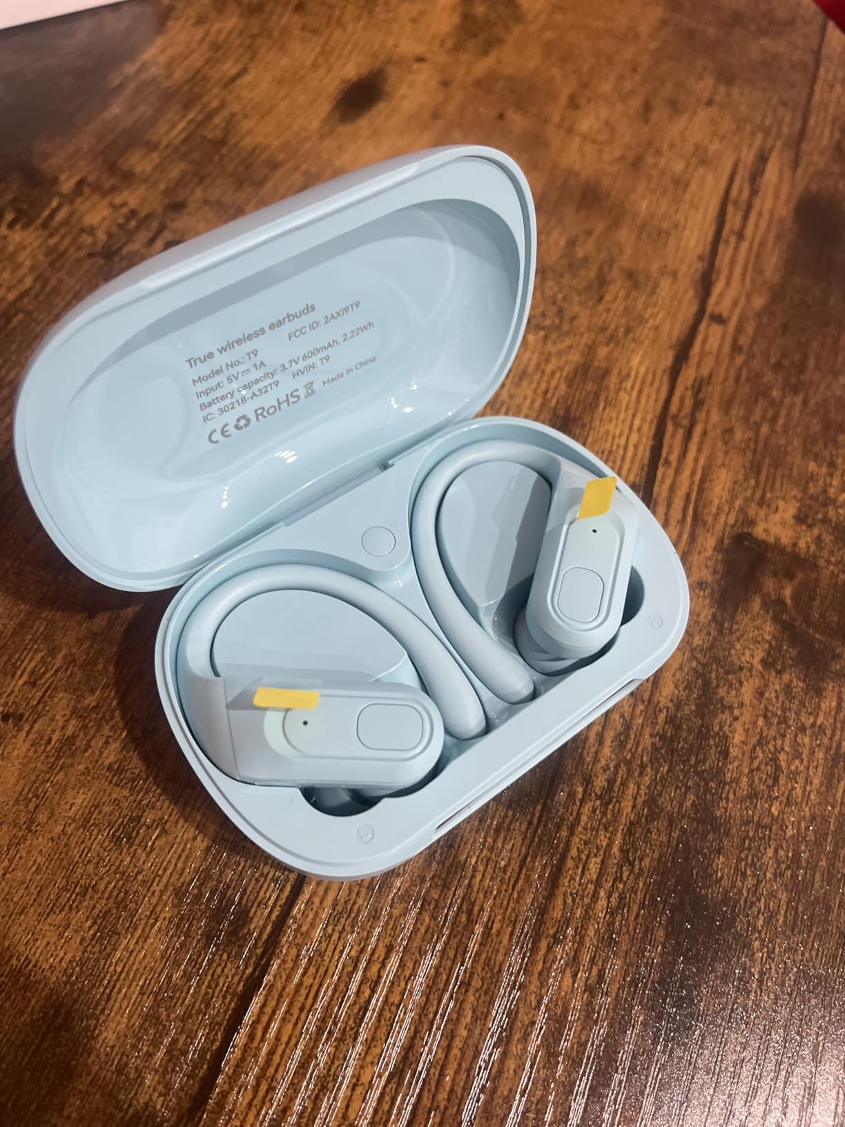occiam Active Noise Cancelling Earbuds Wireless Bluetooth Headphones Ear Buds 90Hrs Playback Stereo Bass Earphones with Mic Over-Ear Hooks IPX7 Waterproof Headset for Work Sports Running customer photo 2