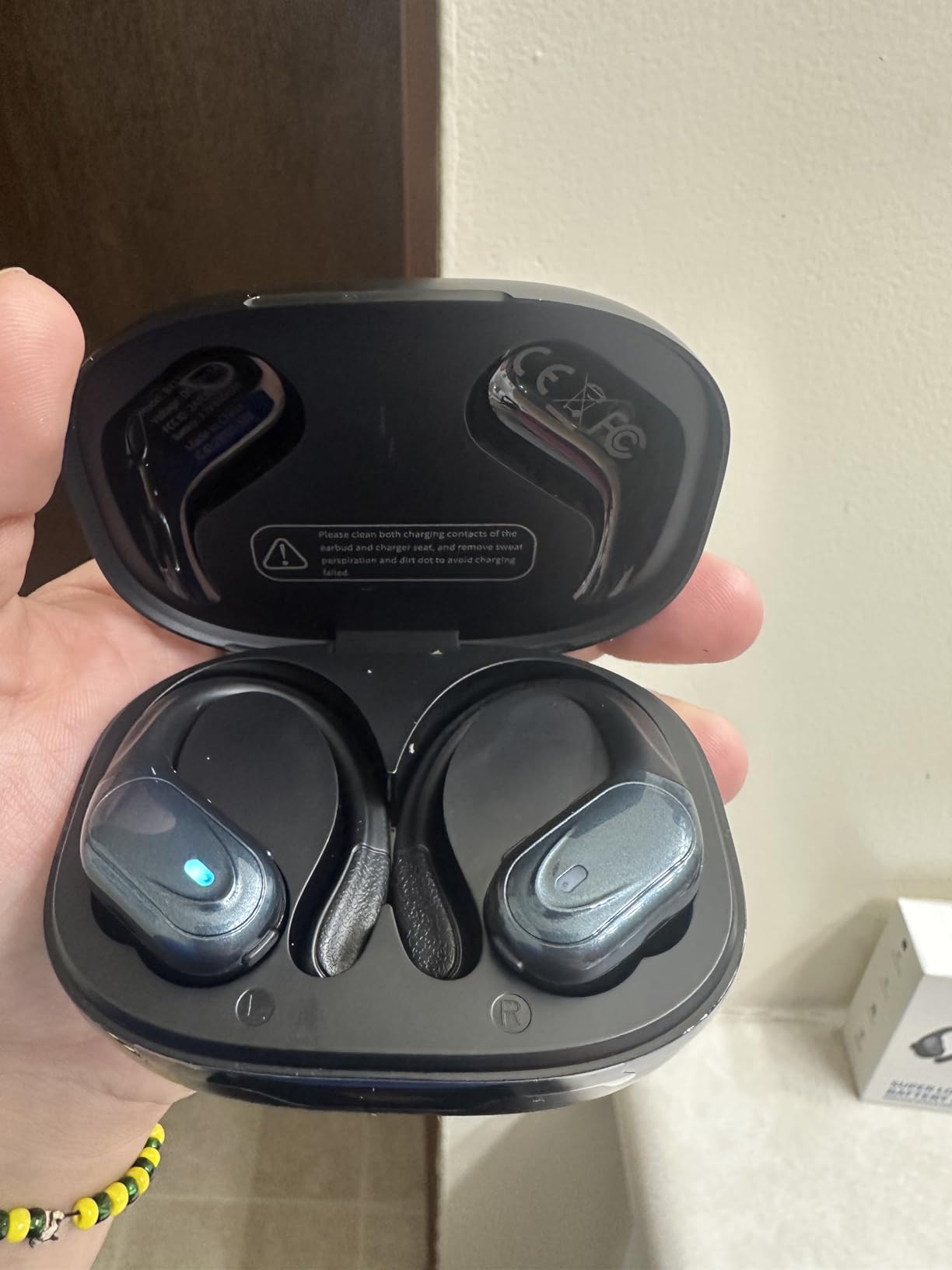 HAOYUYAN Wireless Earbuds, Sports Bluetooth Headphones, 80Hrs Playtime Ear Buds with LED Power Display, Noise Canceling Headset, IPX7 Waterproof Earphones for Workout/Running customer photo 1