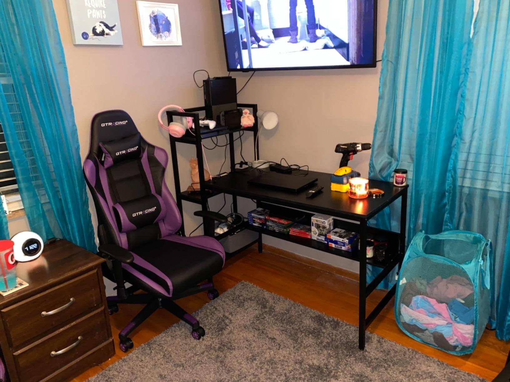 COMHOMA Big and Tall Office Chair with Upgrade Footrest, Heavy Duty Gaming Chair High Back Executive Chair with Spring Lumbar Support for Lower Back Pain Relief, 150 Degree Reclining Adjustable Armrests customer photo 1