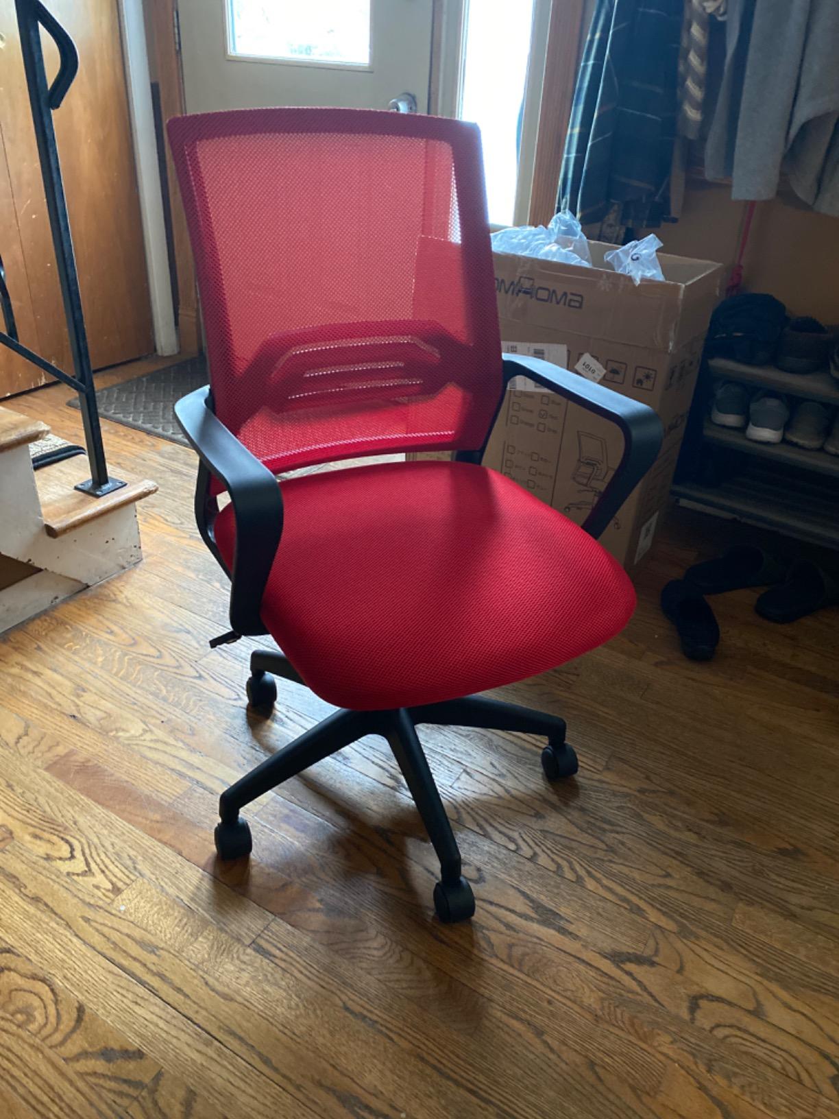 COMHOMA Big and Tall Office Chair with Upgrade Footrest, Heavy Duty Gaming Chair High Back Executive Chair with Spring Lumbar Support for Lower Back Pain Relief, 150 Degree Reclining Adjustable Armrests customer photo 2
