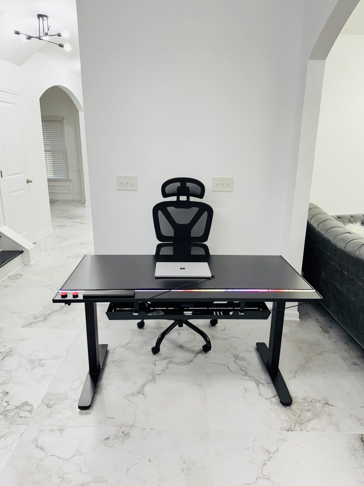 FLEXISPOT Electric RGB Gaming Standing Desk, 55