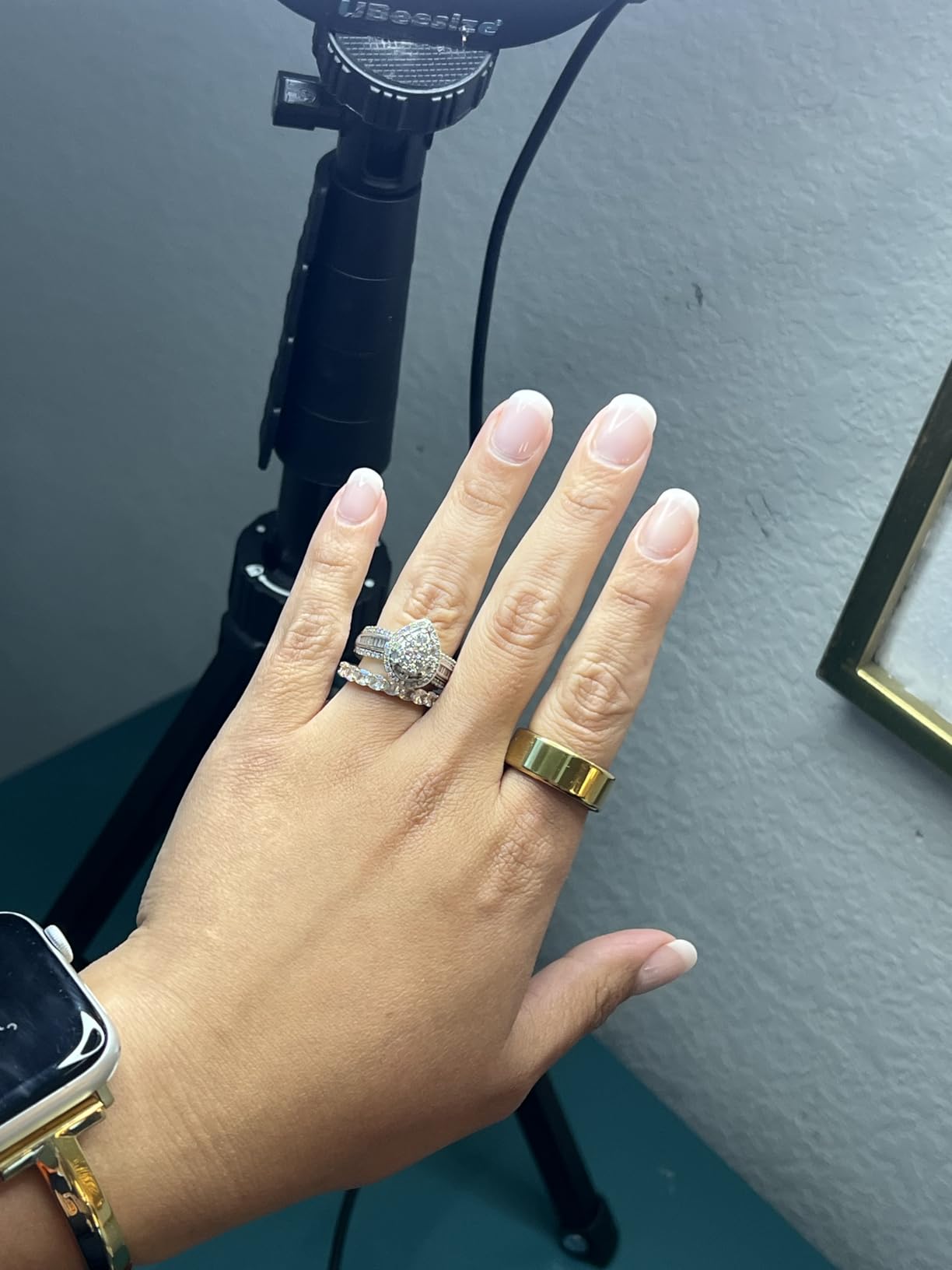 Smart Ring for Women Men, Health Fitness Ring Gen 3 with Free App No Subscription Fee, Stress & Sleep Monitor, Heart Rate & Step Tracker, IP68 Waterproof, Android/iOS Compatible customer photo 2